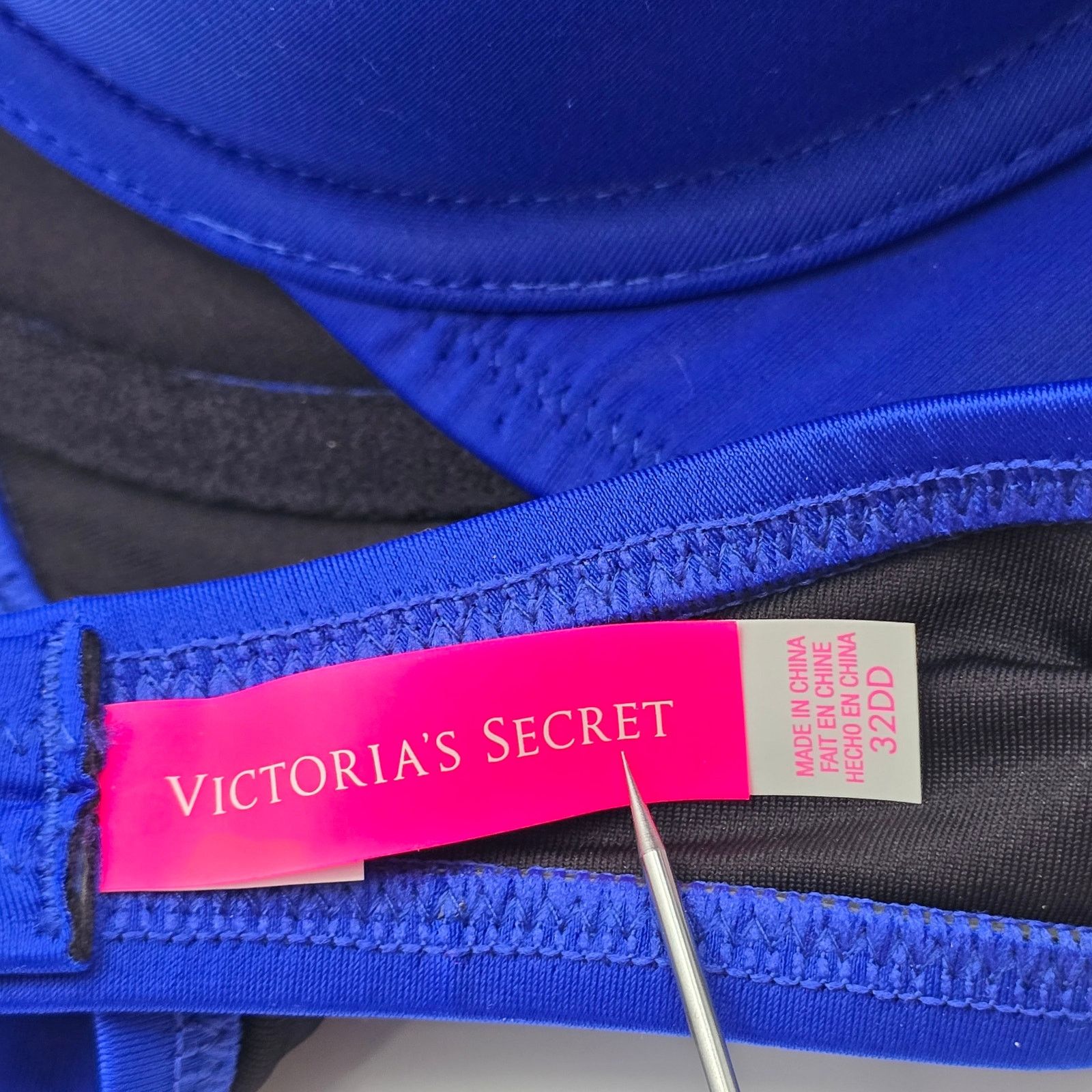 Victoria's Secret Victoria's Secret Blue Strapless Bikini Swimwear Large 32DD Size ONE SIZE - 3 Thumbnail