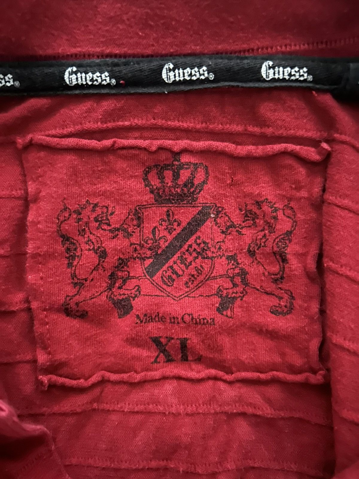 Tornado Mart × Vintage RARE Early 2000’s guess cross polo Size US XL / EU 56 / 4 - 3 Thumbnail