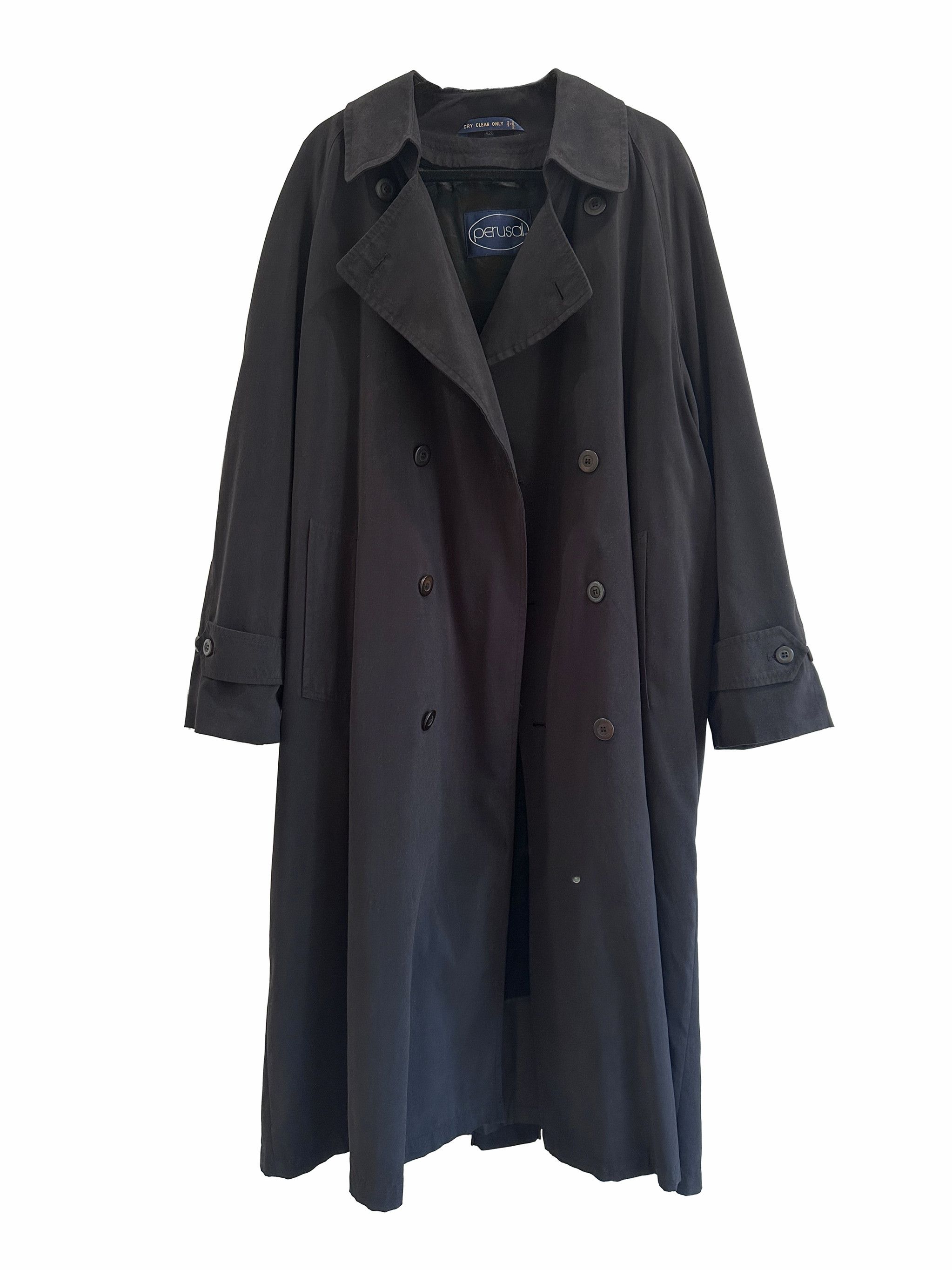 トレンチコート MAISON MARGIELA CHARCOAL COTTON BLEND TRENCH COAT Maison Margiela Maison Margiela Men Charcoal Cotton Blend