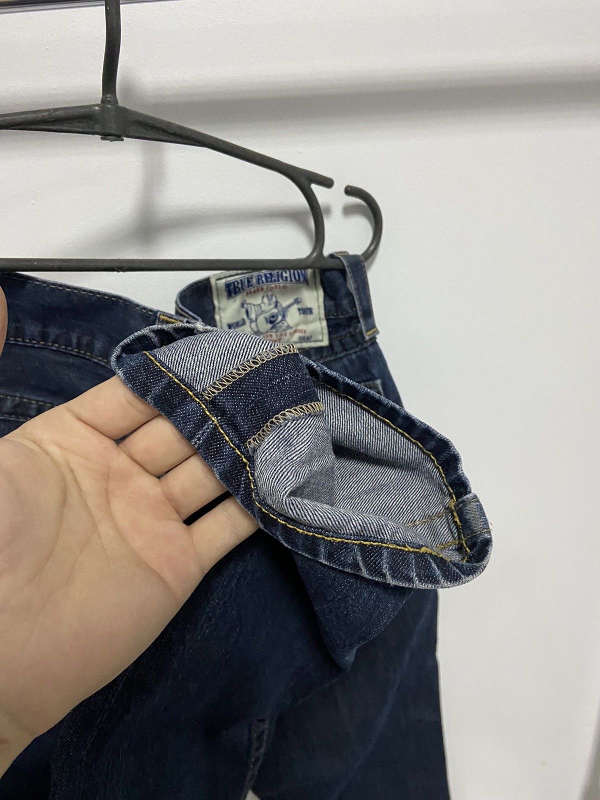 True Religion × Vintage True Religion straight jeans Pants Selvedge Vintage Size US 38 / EU 54 - 9 Thumbnail