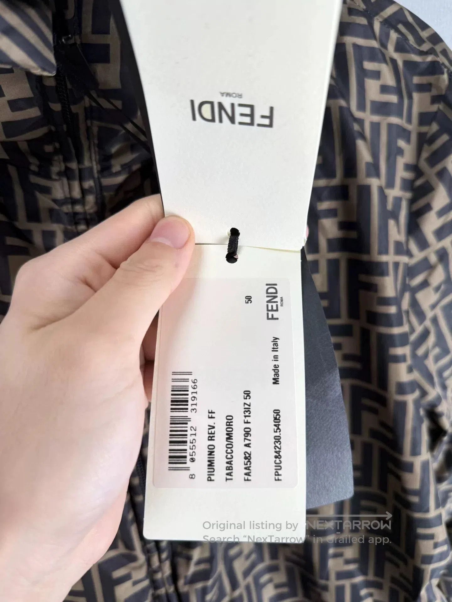 Fendi Fendi Brown Reversible Hooded Down Jacket. Size US L / EU 52-54 / 3 - 8 Thumbnail