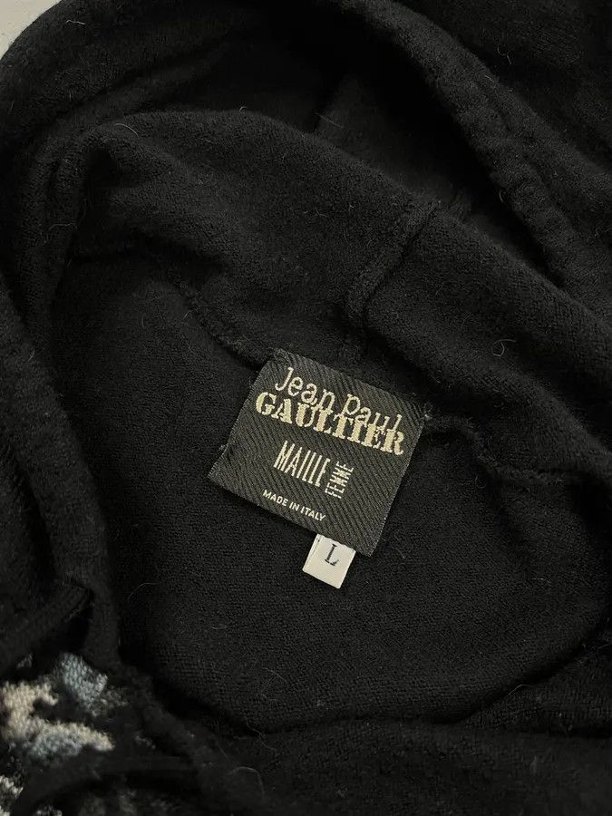 Jean Paul Gaultier Jean Paul Gaultier Japanese Motif Black Wool Hoodie Size S / US 4 / IT 40 - 8 Thumbnail