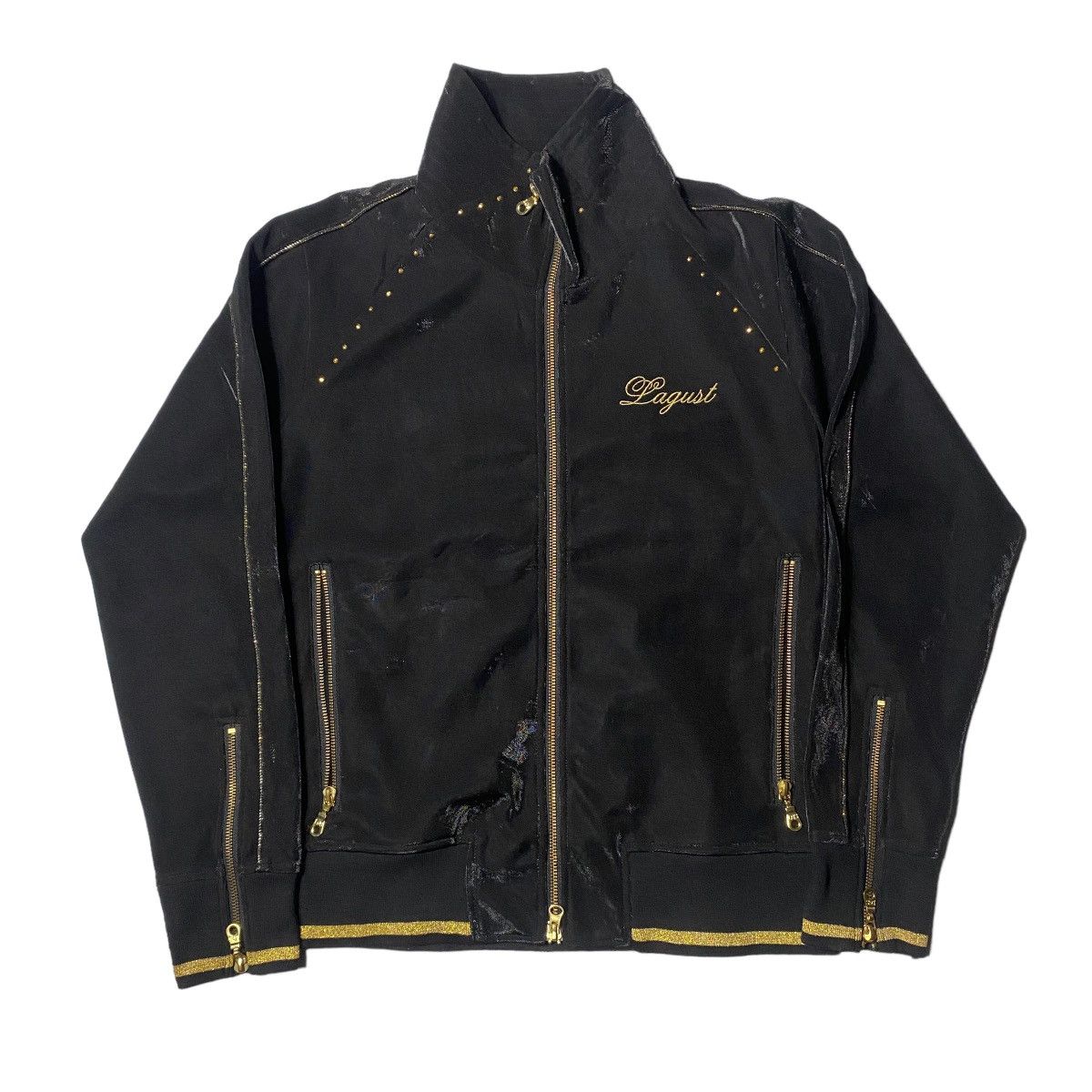 If Six Was Nine 2000's Lagust Tribal Poem Tracktop Jacket Size US M / EU 48-50 / 2 - 2 Thumbnail