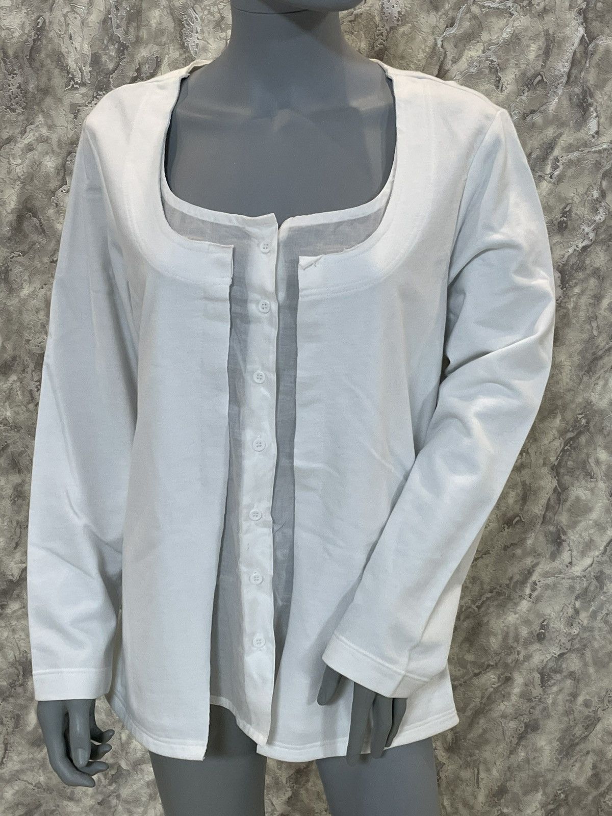 Black Label × Rundholz Rundholz Black Label Womens White Cardigan Size XL Size XL / US 12-14 / IT 48-50 - 4 Thumbnail