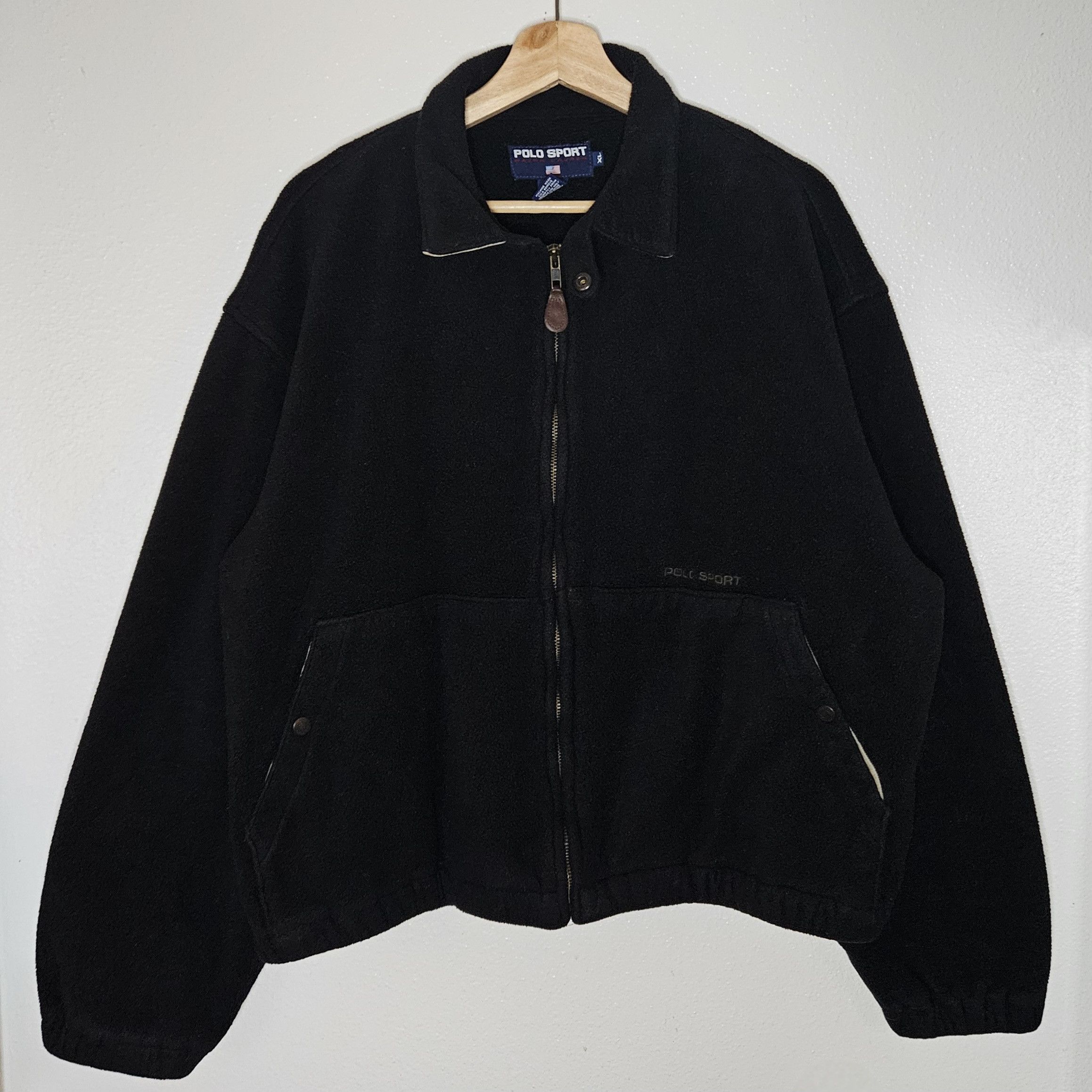 Polo Ralph Lauren Polo Sport Ralph Lauren Black Fleece Full Zip Jacket Size US XL / EU 56 / 4 - 1 Thumbnail