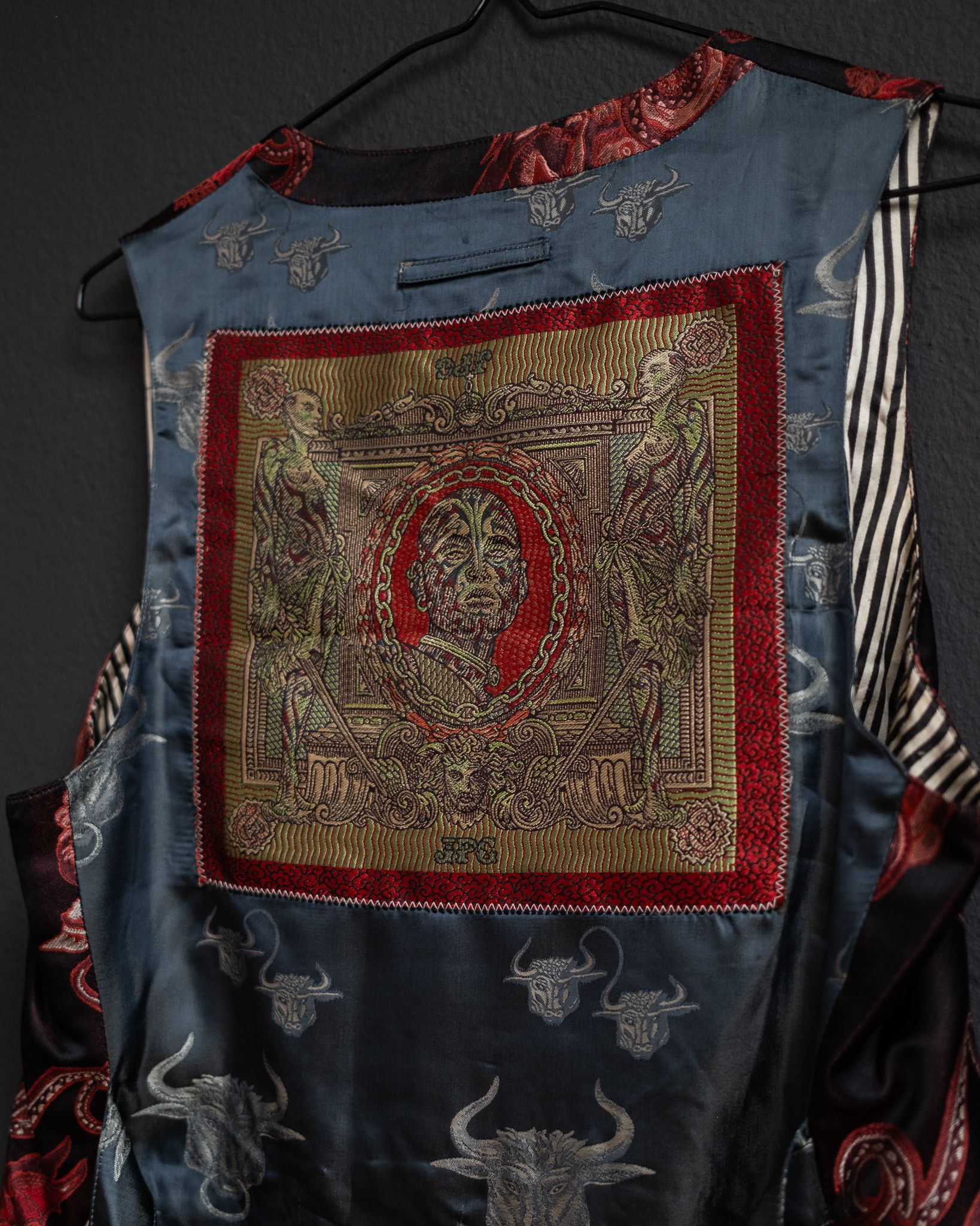 Jean Paul Gaultier JEAN PAUL GAULTIER Le Grand Voyage Taurus Vest, 1994 Size 38R - 7 Thumbnail