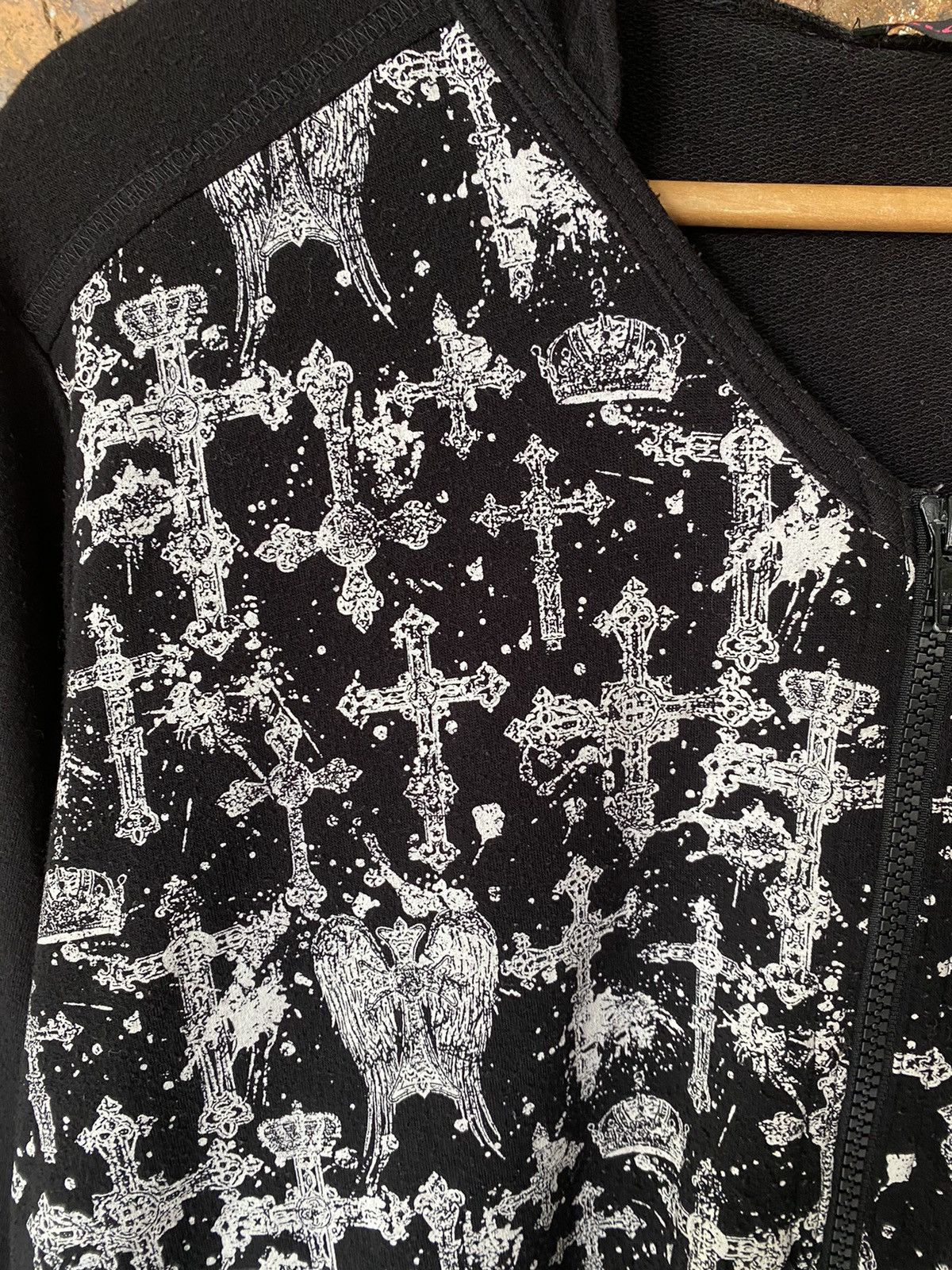 Japanese Brand ALGONQUINS Japan all cross logo knit Vkei Size L / US 10 / IT 46 - 6 Thumbnail