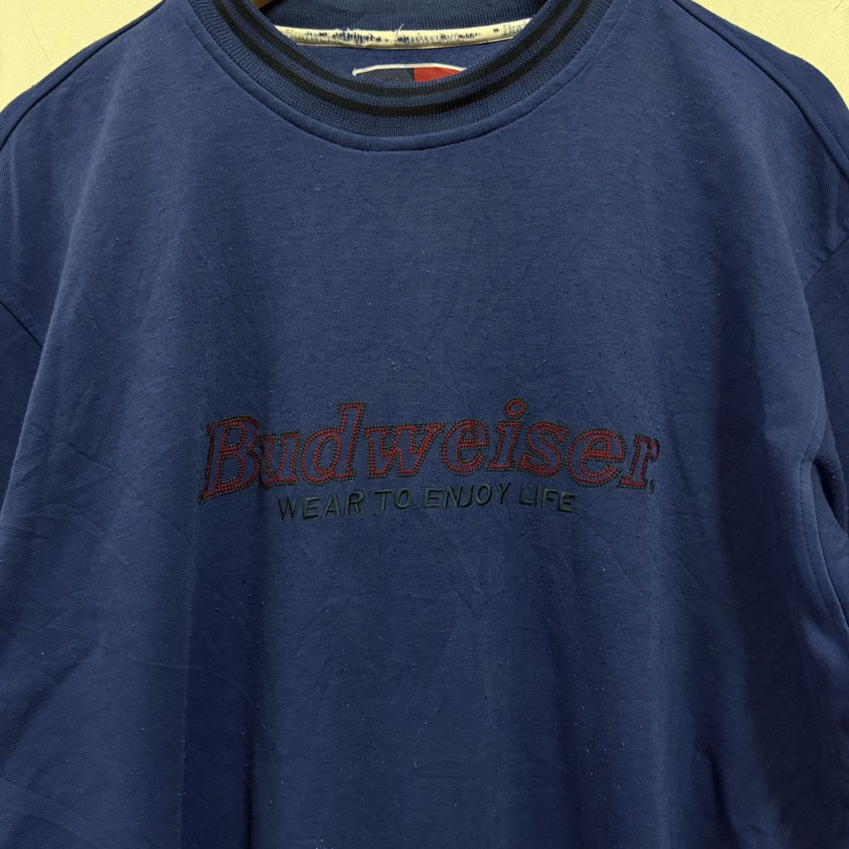 Budweiser Vintage 90s Budweiser Sweatshirt Spellout Size US L / EU 52-54 / 3 - 2 Thumbnail
