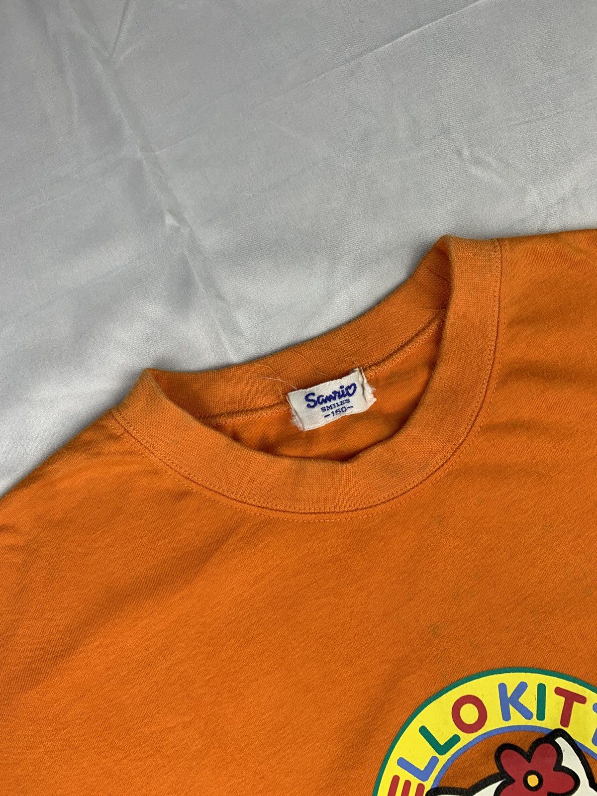 1999 Hello Kitty by Sanrio Circle Chest Cute Pop Graphic Top