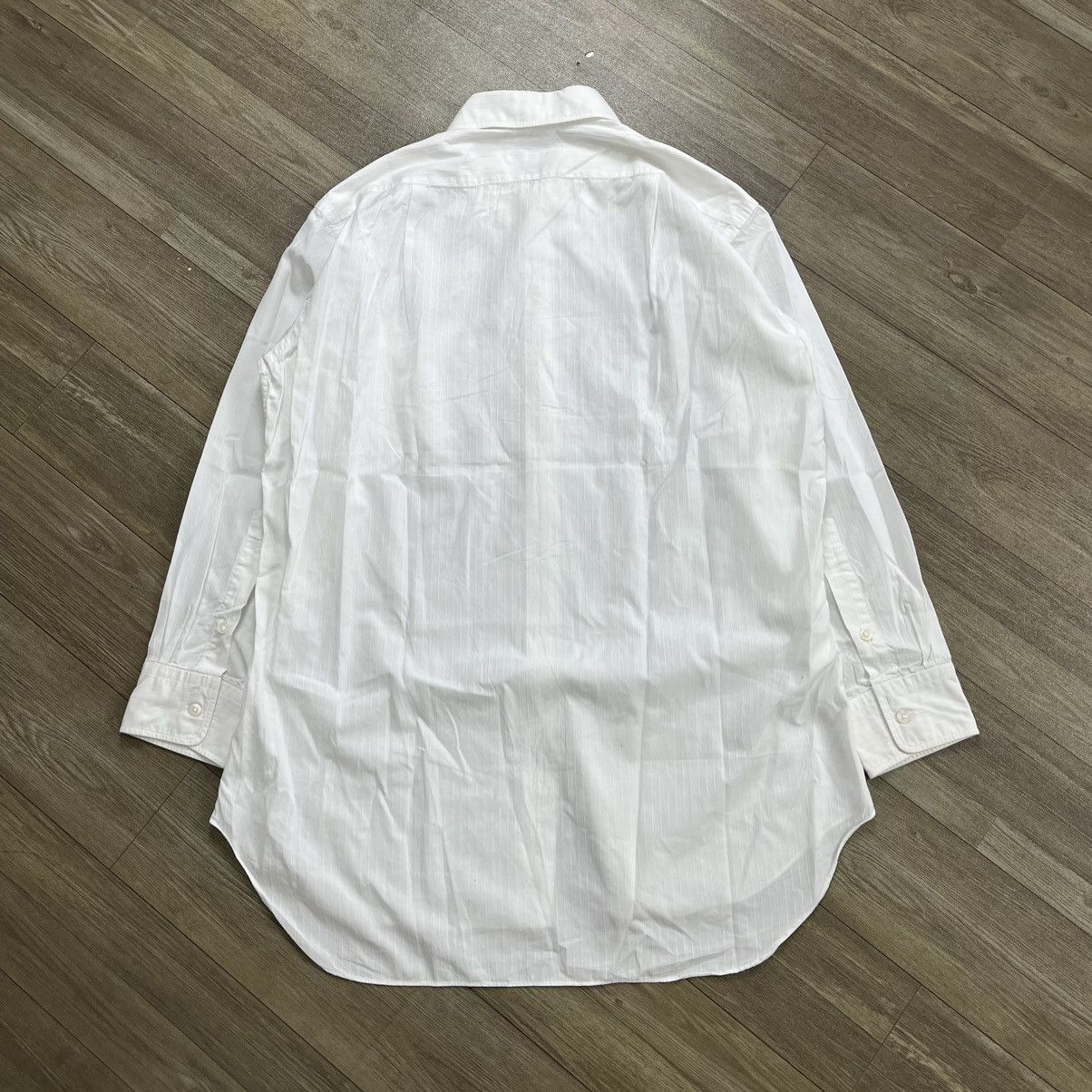 Celine 1990s Vintage Celine Paris Striped White Shirt Luxury Size US M / EU 48-50 / 2 - 11 Thumbnail