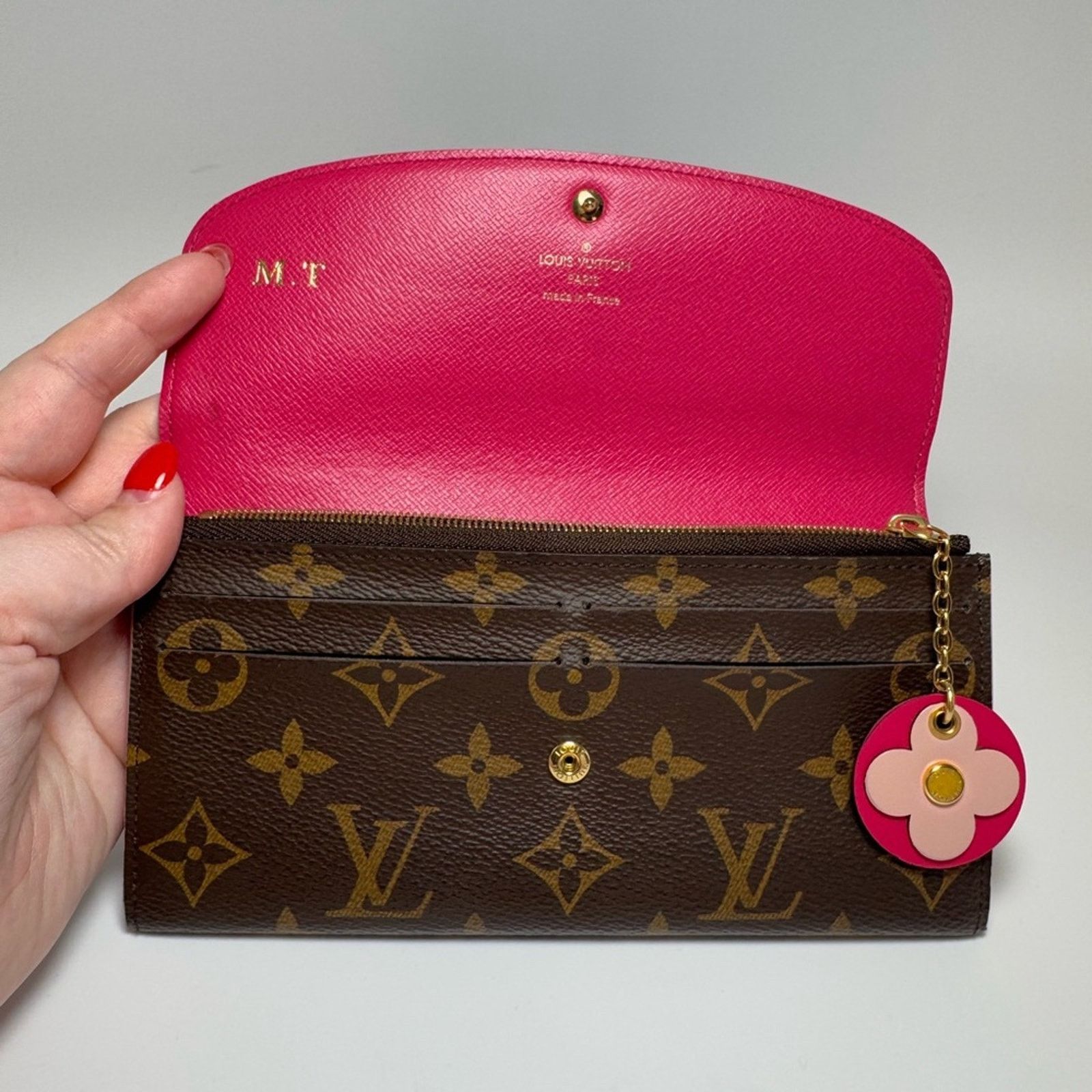 Louis Vuitton Louis Vuitton Emilie Bloom Pink Fuchsia Monogram Wallet Size ONE SIZE - 5 Thumbnail