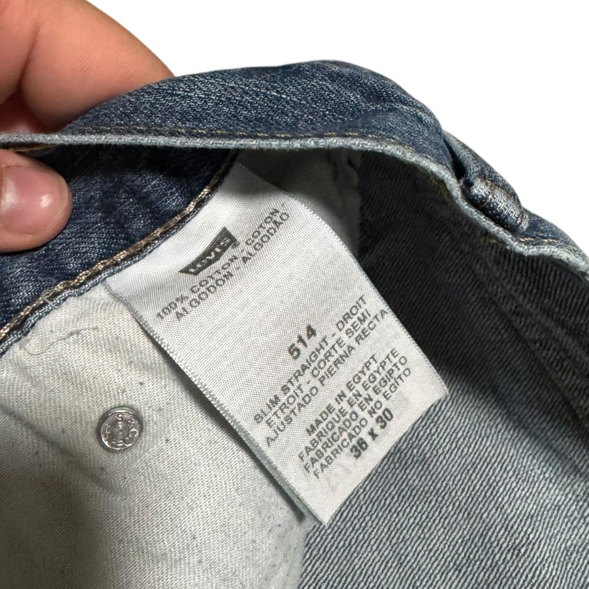 Levi's Levi's 514 Slim Straight 100% Cotton Denim Jeans Men's 36x30 Size US 36 / EU 52 - 6 Thumbnail