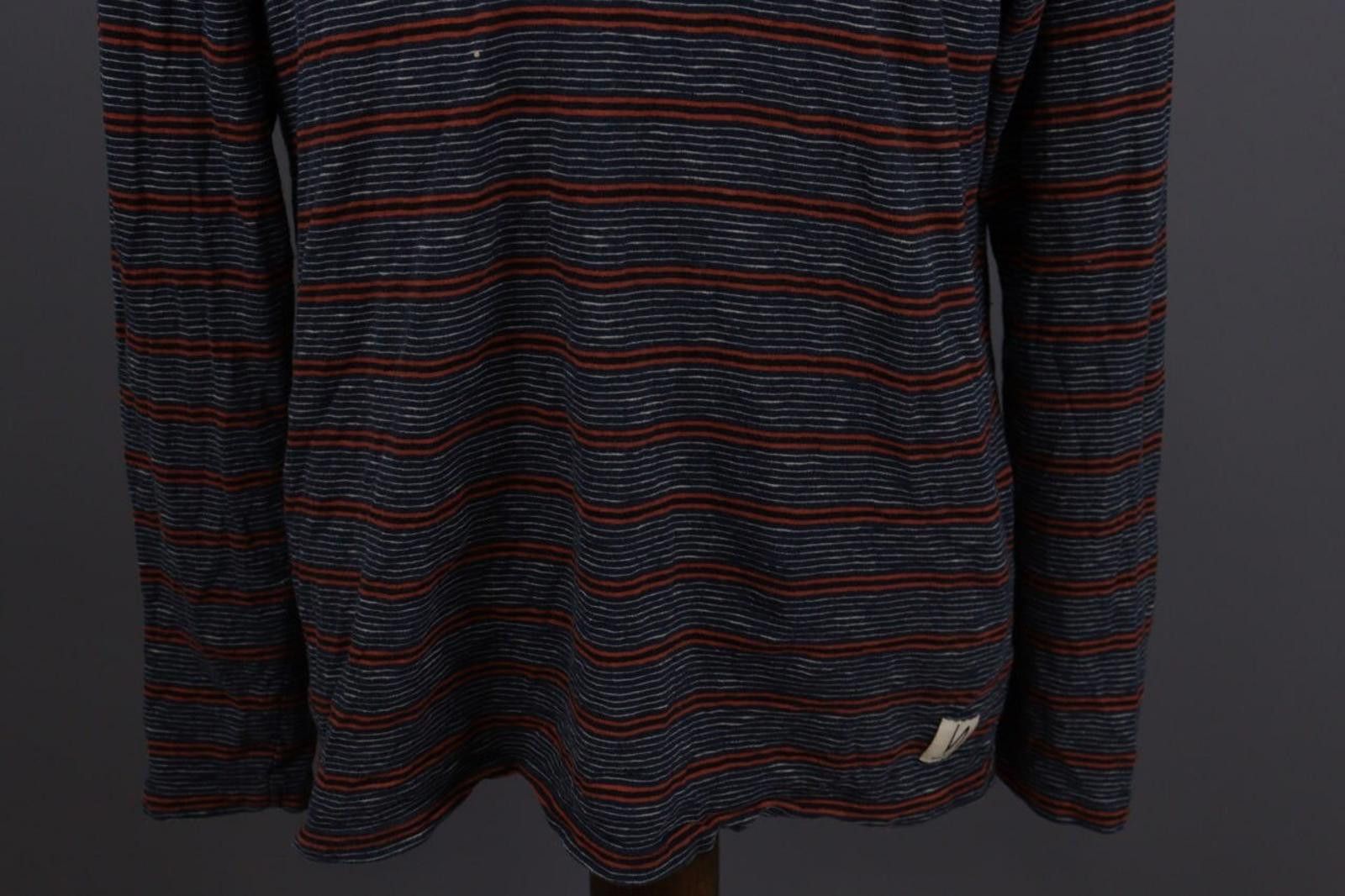Nudie Jeans Nudie Jeans Co Gray Striped Knit Relaxed Sweater Size L Size US L / EU 52-54 / 3 - 5 Thumbnail