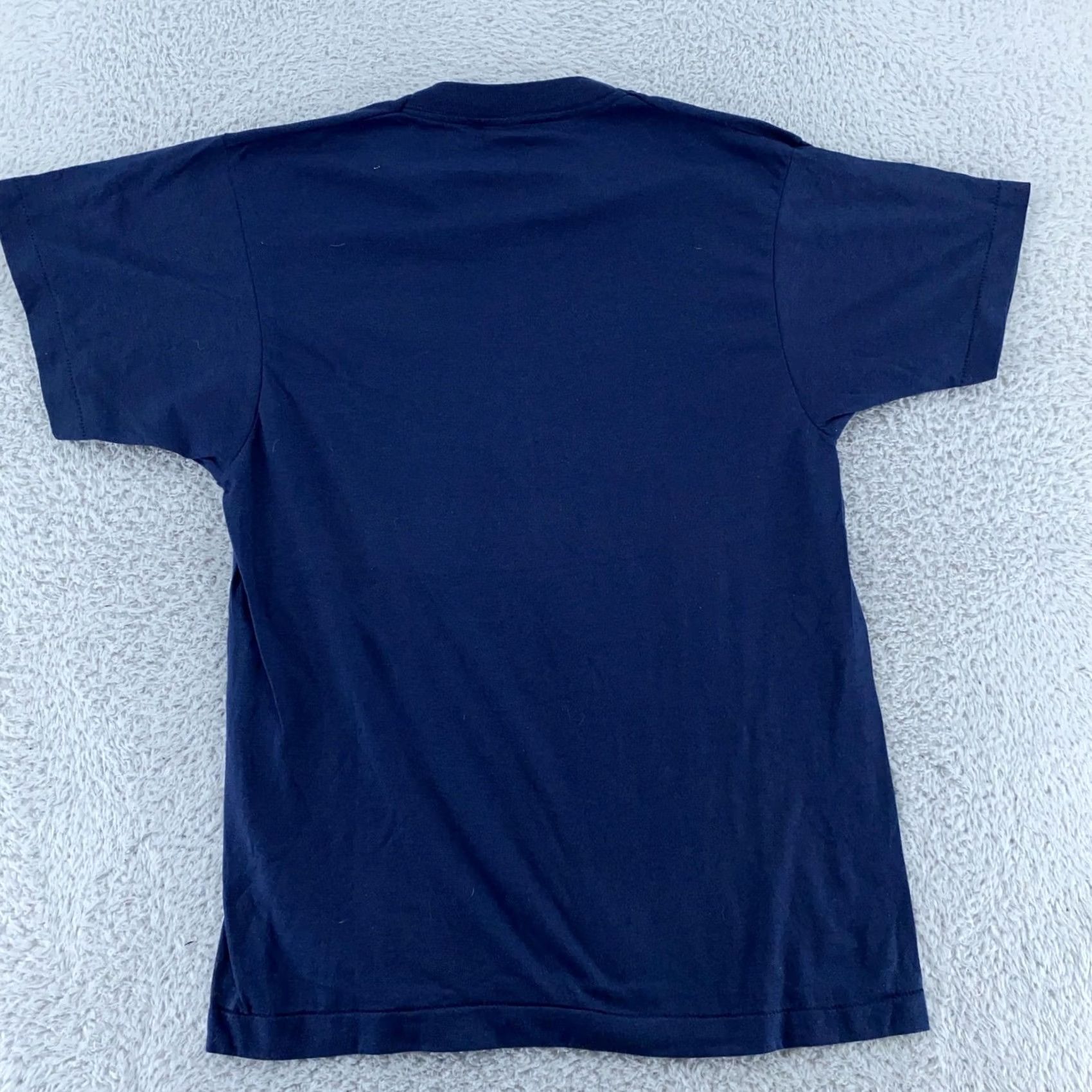 Vintage VINTAGE Screen Stars Shirt Mens XS Navy Blue USA 80s Single Stitch Tee Size US XS / EU 42 / 0 - 4 Thumbnail