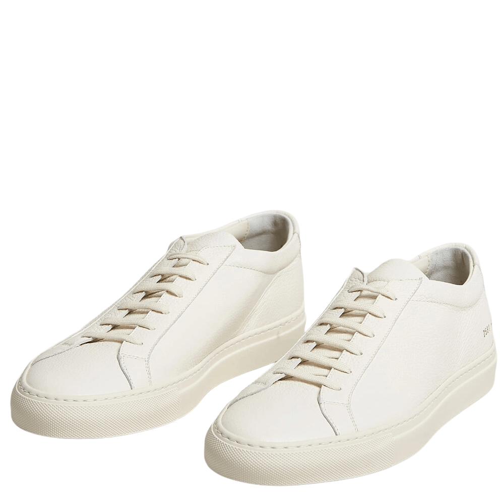 Common Projects Achilles Premium Grained Leather Off White 2581 4102 US 9 Size US 9 / EU 42 - 1 Thumbnail