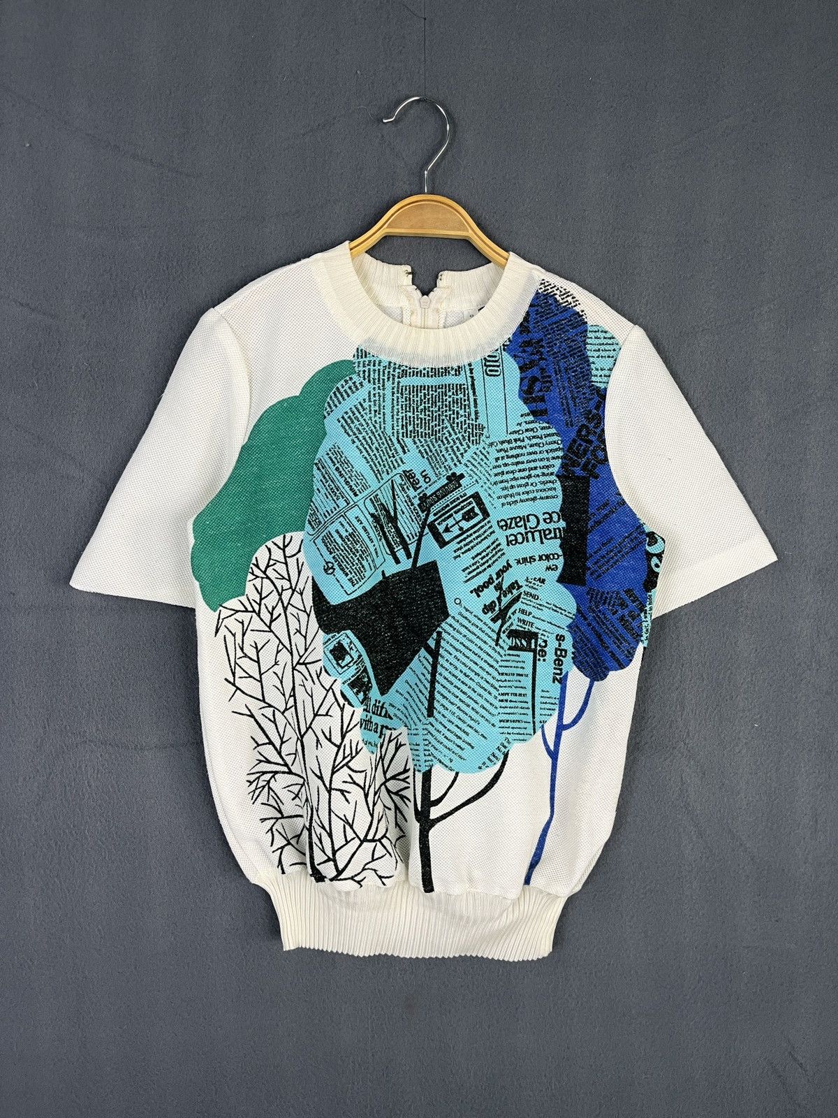 Japanese Brand Pino-Re Short Sleeve Knit Tshirt Size S / US 4 / IT 40 - 1 Thumbnail
