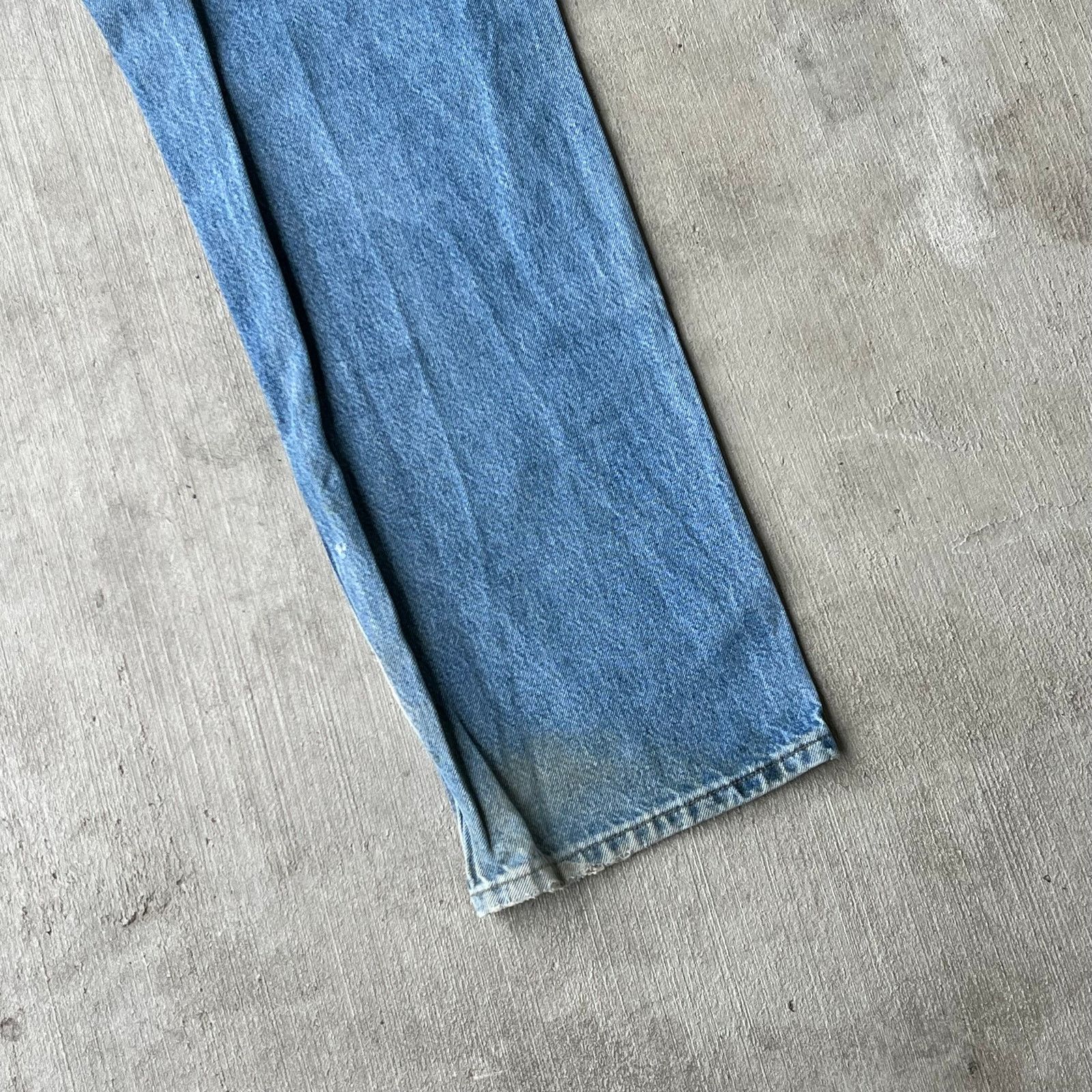 Carhartt × Vintage Carhartt blue denim jeans double knee work carpenter pants Size US 36 / EU 52 - 11 Thumbnail