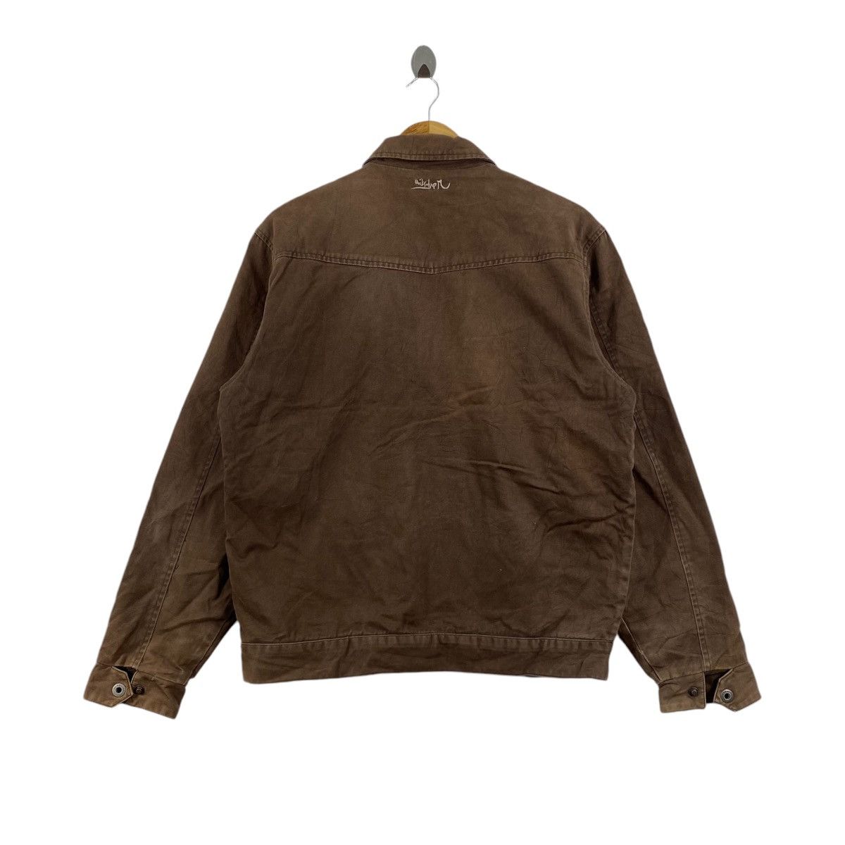 Quiksilver Vintage QUIKSILVER SURFWEAR Surf Brown Jeans Bomber Jacket Size US M / EU 48-50 / 2 - 3 Thumbnail