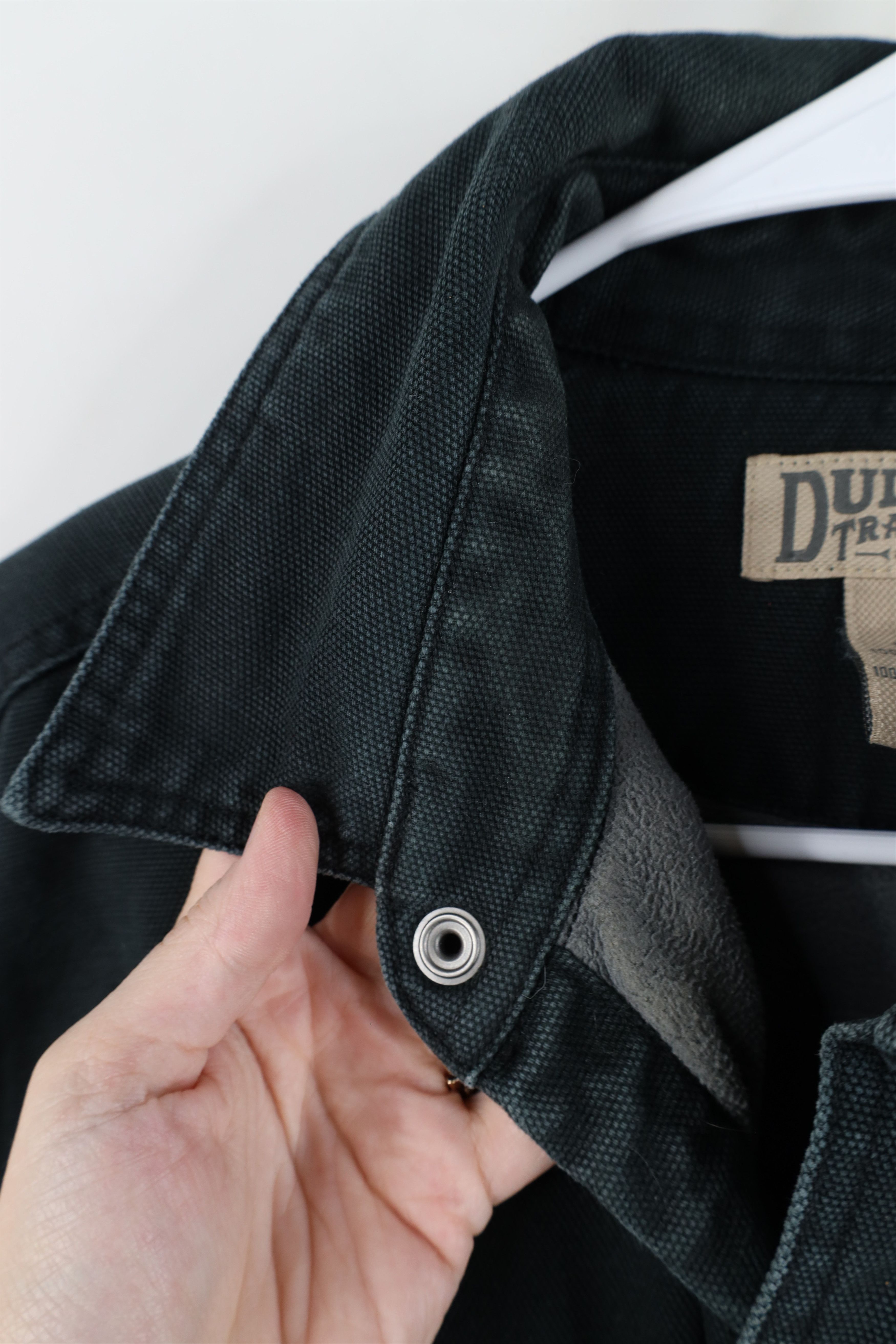 Duluth Trading Company Duluth Trading Co Fleece Lined Canvas Shirt Jacket Black Size US L / EU 52-54 / 3 - 10 Thumbnail