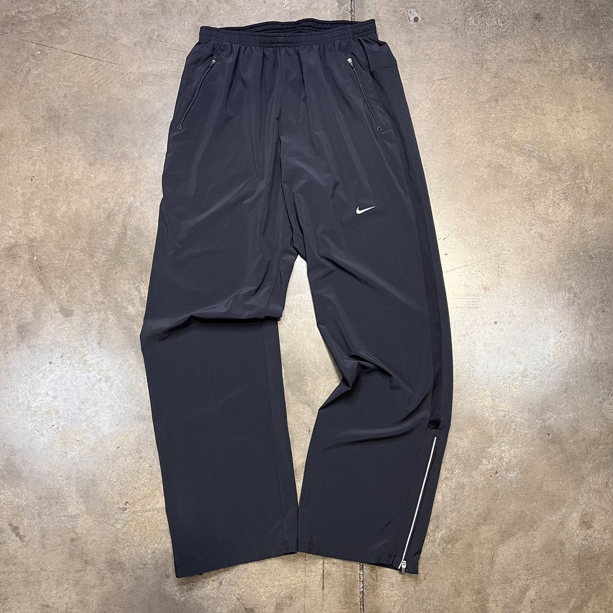 Nike Vintage Y2K Nike Mini Swoosh Baggy Drill Sweatpants Dri Fit Grailed