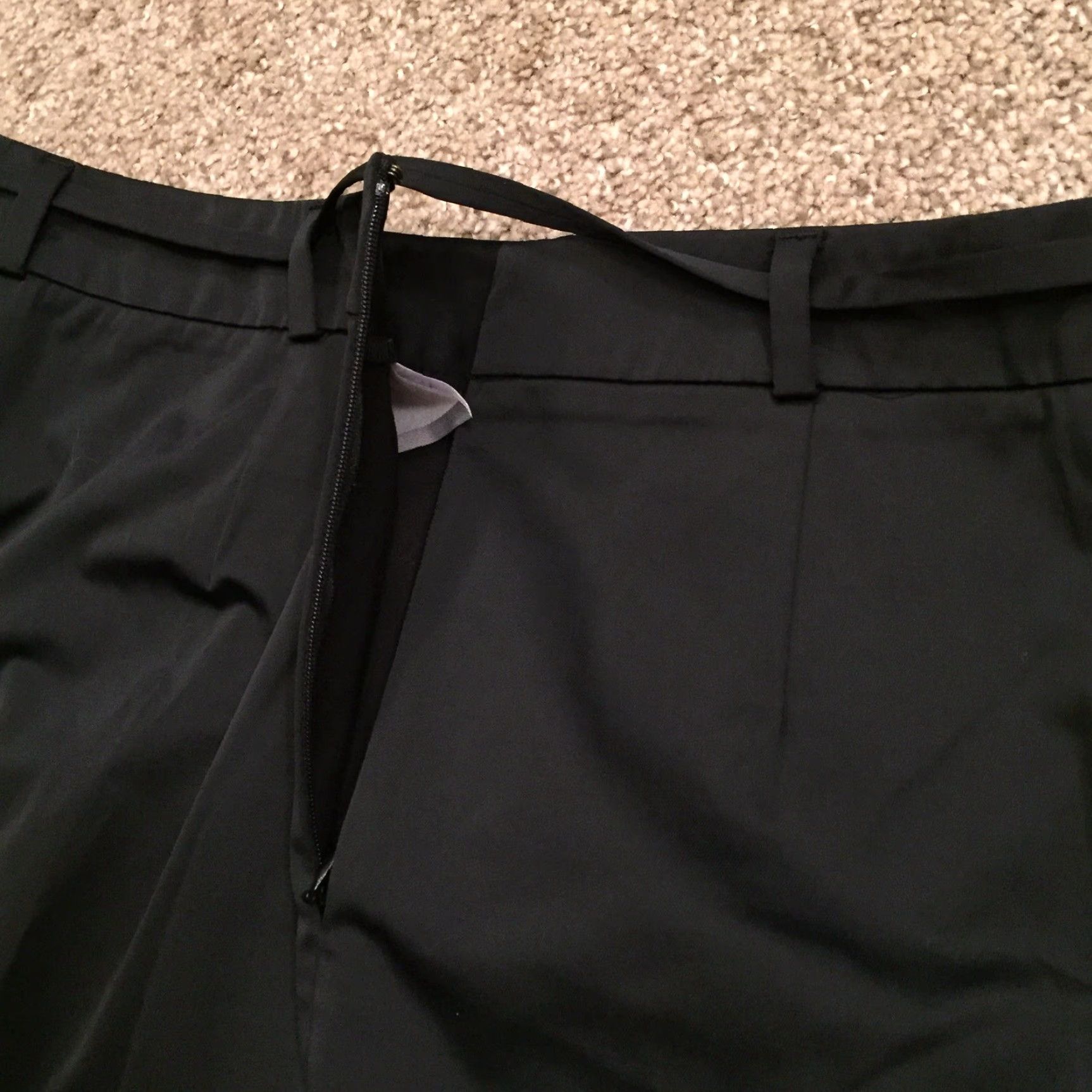 Old Navy Old Navy Skirt Women Short Black A-Line Size 8 Belted Stretch Cotton Blend Zip 8 Womens Size 30" / US 8 / IT 44 - 5 Thumbnail
