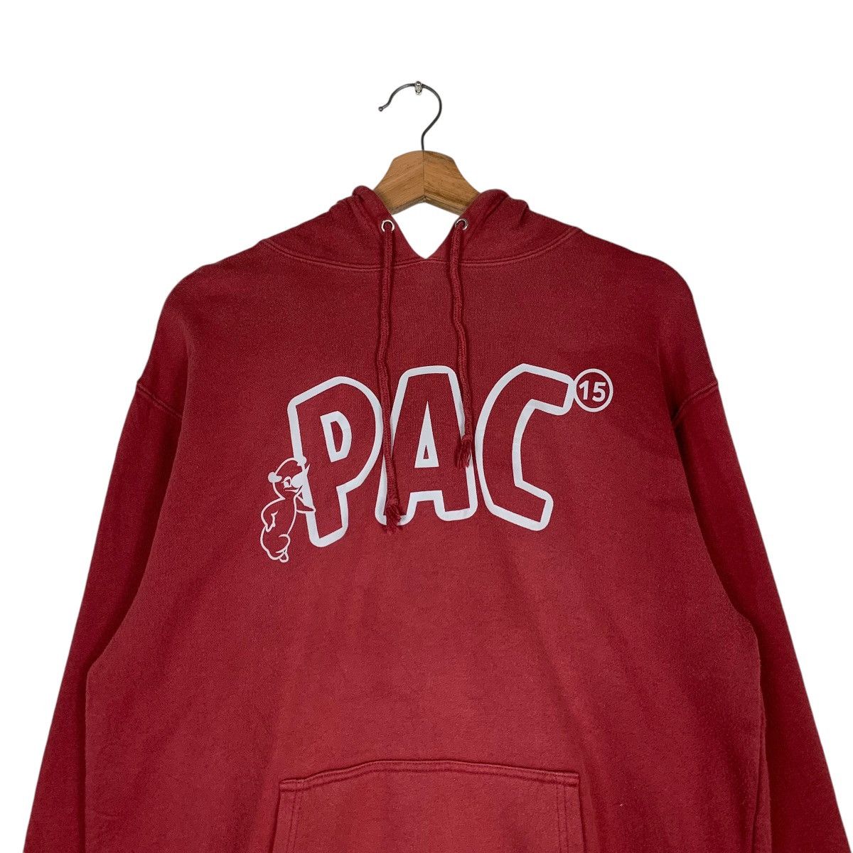 Japanese Brand PAC 15 Big Logo Print Pullover Hoodies Sweatshirt #1407-C64 Size US L / EU 52-54 / 3 - 11 Thumbnail