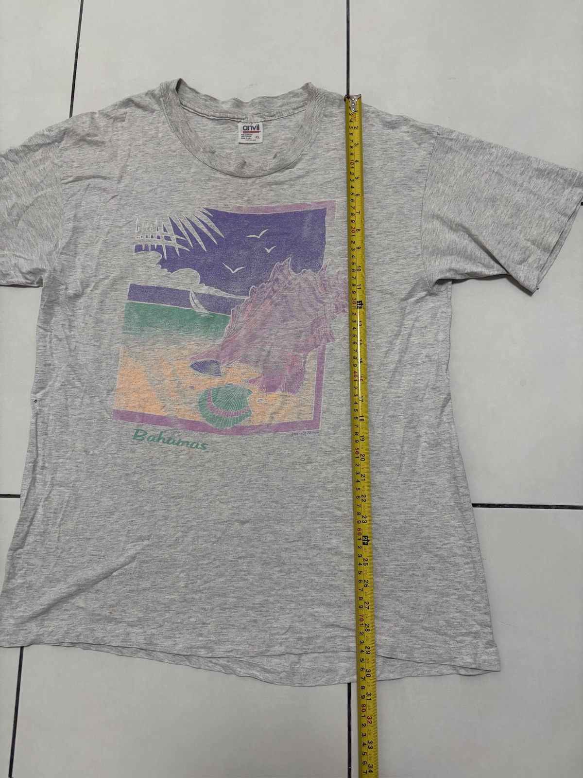 Vintage Vintage Bahamas Anvil T-Shirt Size US XL / EU 56 / 4 - 6 Thumbnail