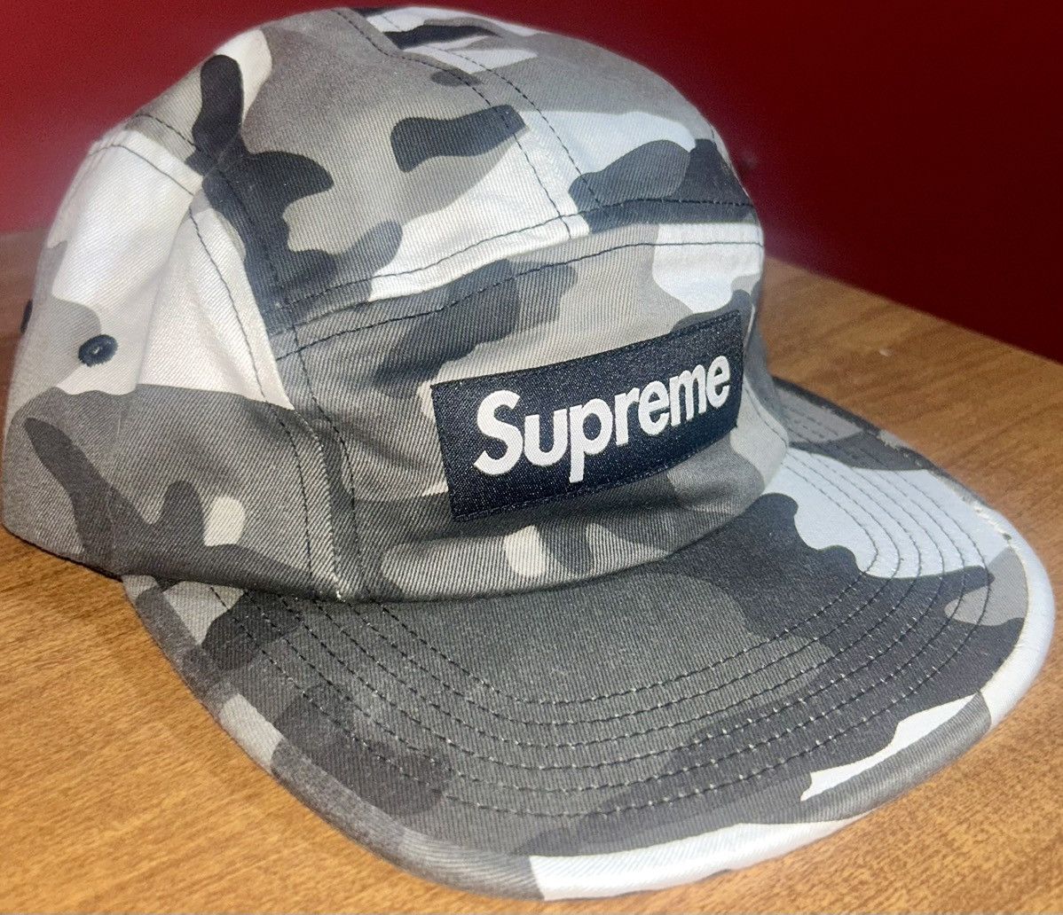 Supreme Supreme Washed Chino Twill Camp Cap (SS26) Snow Camo Size ONE SIZE - 3 Thumbnail