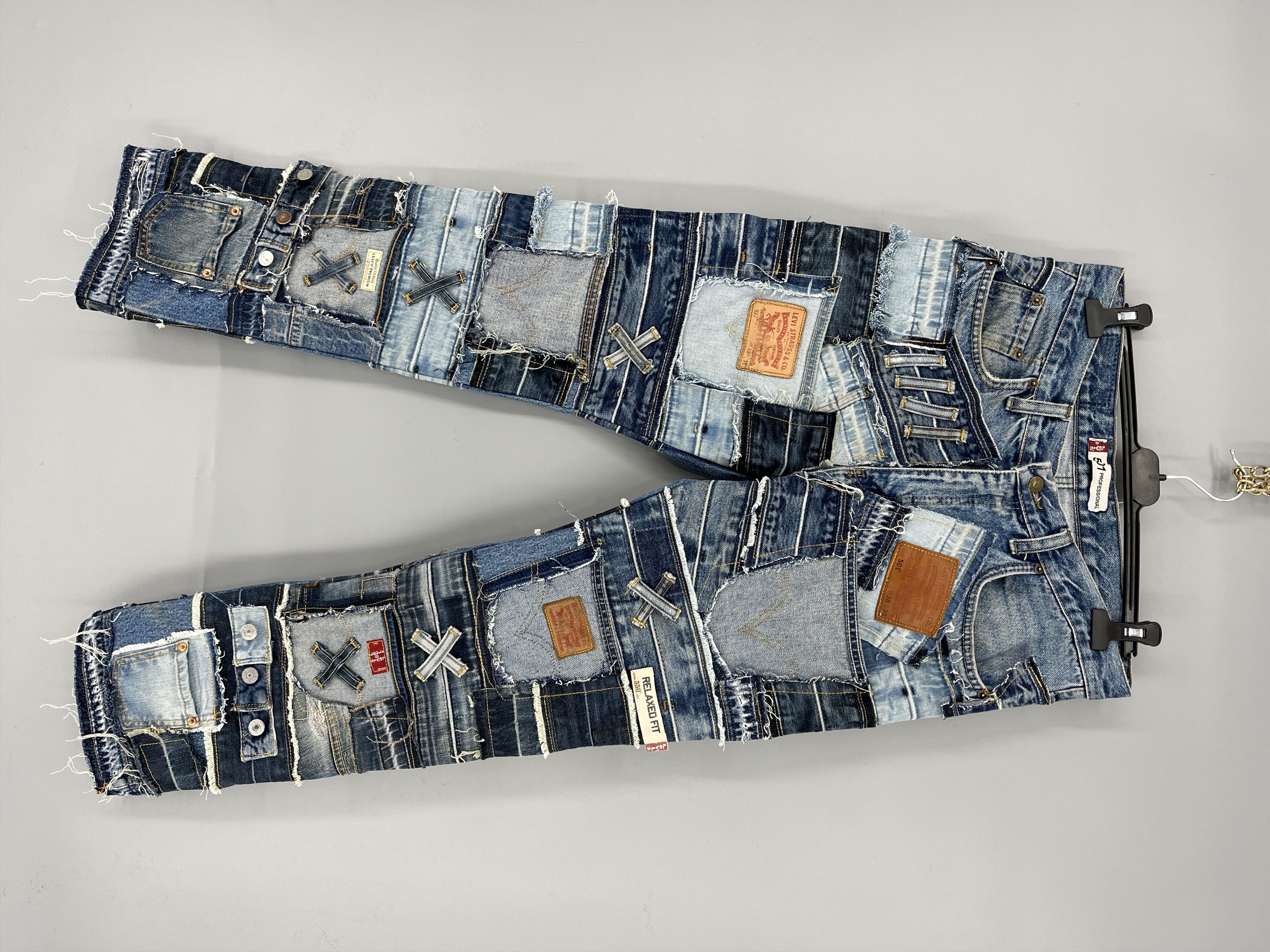 80s-90s Levi’s patchwork denim 501 505 501® '90s Patchwork Women's Jeans - Medium Wash | Levi's® US