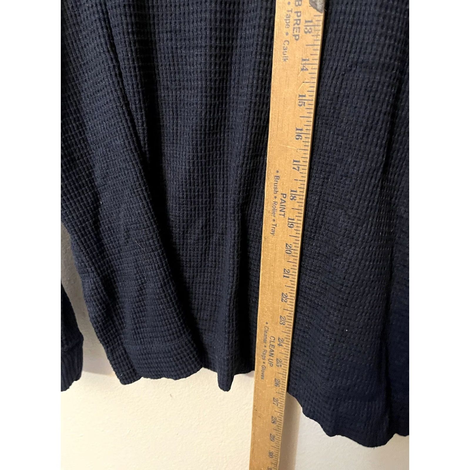 American Eagle Outfitters American Eagle Navy Blue Crew Neck Long Sleeve Tee Size Medium Waffle Ribbed Women MD Crew Neck Shirt Size M / US 6-8 / IT 42-44 - 4 Thumbnail
