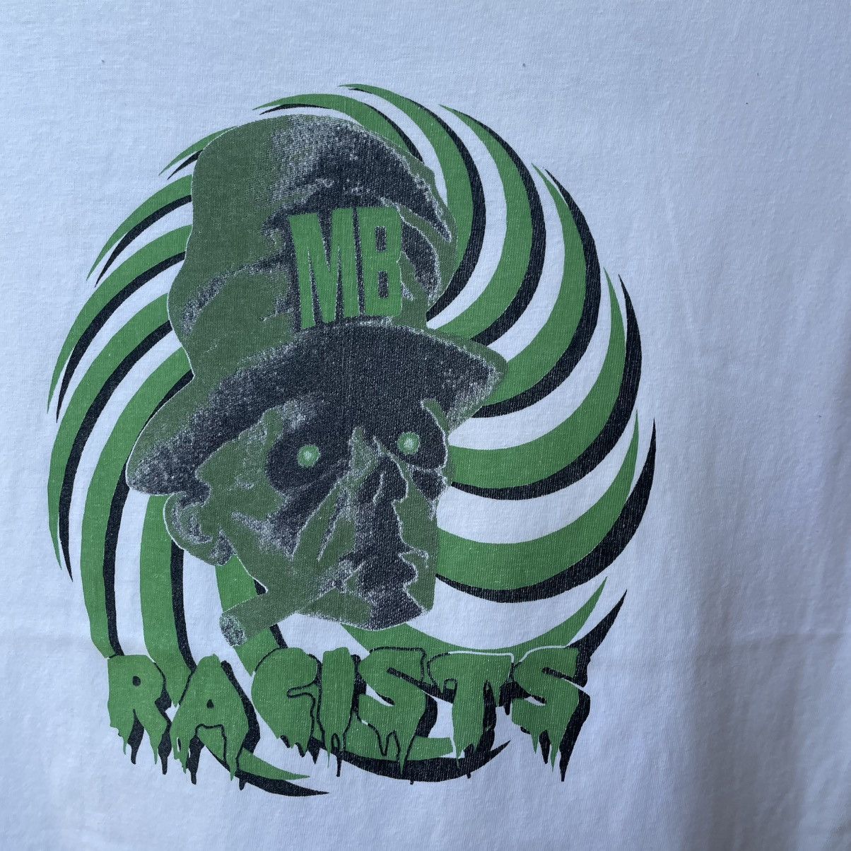 Japanese Brand 🔥🇯🇵Vintage Milkboy Frankenstein Racist Art Work Distress Tee Size US M / EU 48-50 / 2 - 6 Thumbnail