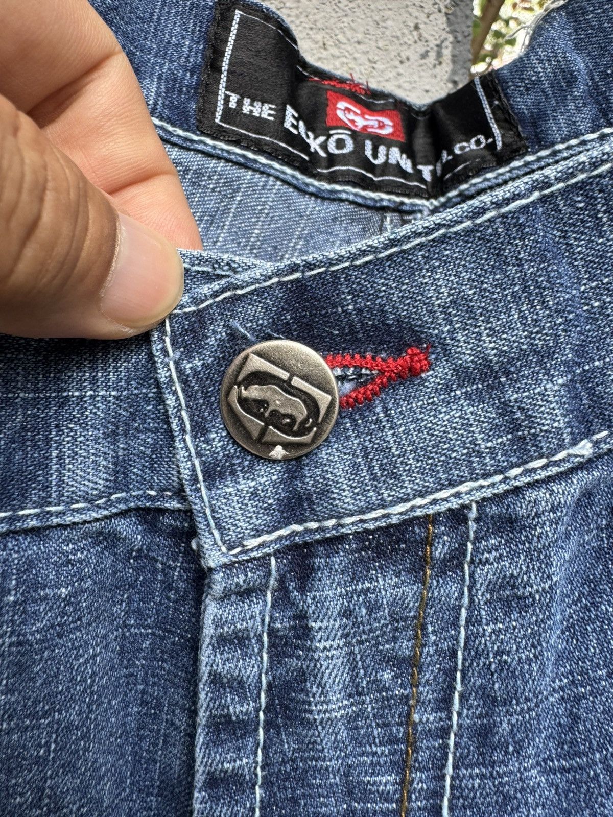 Ecko Unltd. × If Six Was Nine × Tornado Mart Vintage 90s ECKO UNLTD Flare HipHop Baggy Pants BOSS02 Size US 38 / EU 54 - 7 Thumbnail
