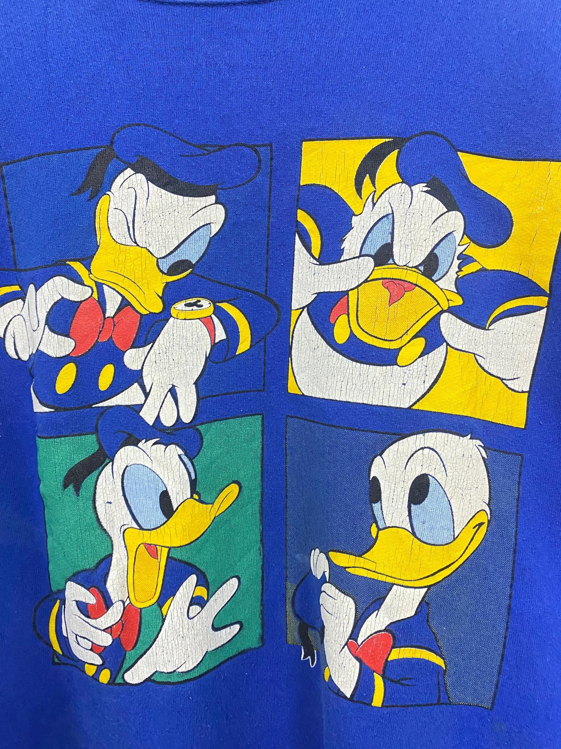Vintage Vintage 90s Donald Duck Disney sweatshirt Size US XL / EU 56 / 4 - 3 Thumbnail