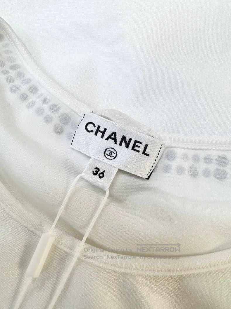 Chanel Chanel 21K popular white rhinestone love studded bead long Size XS / US 0-2 / IT 36-38 - 7 Thumbnail