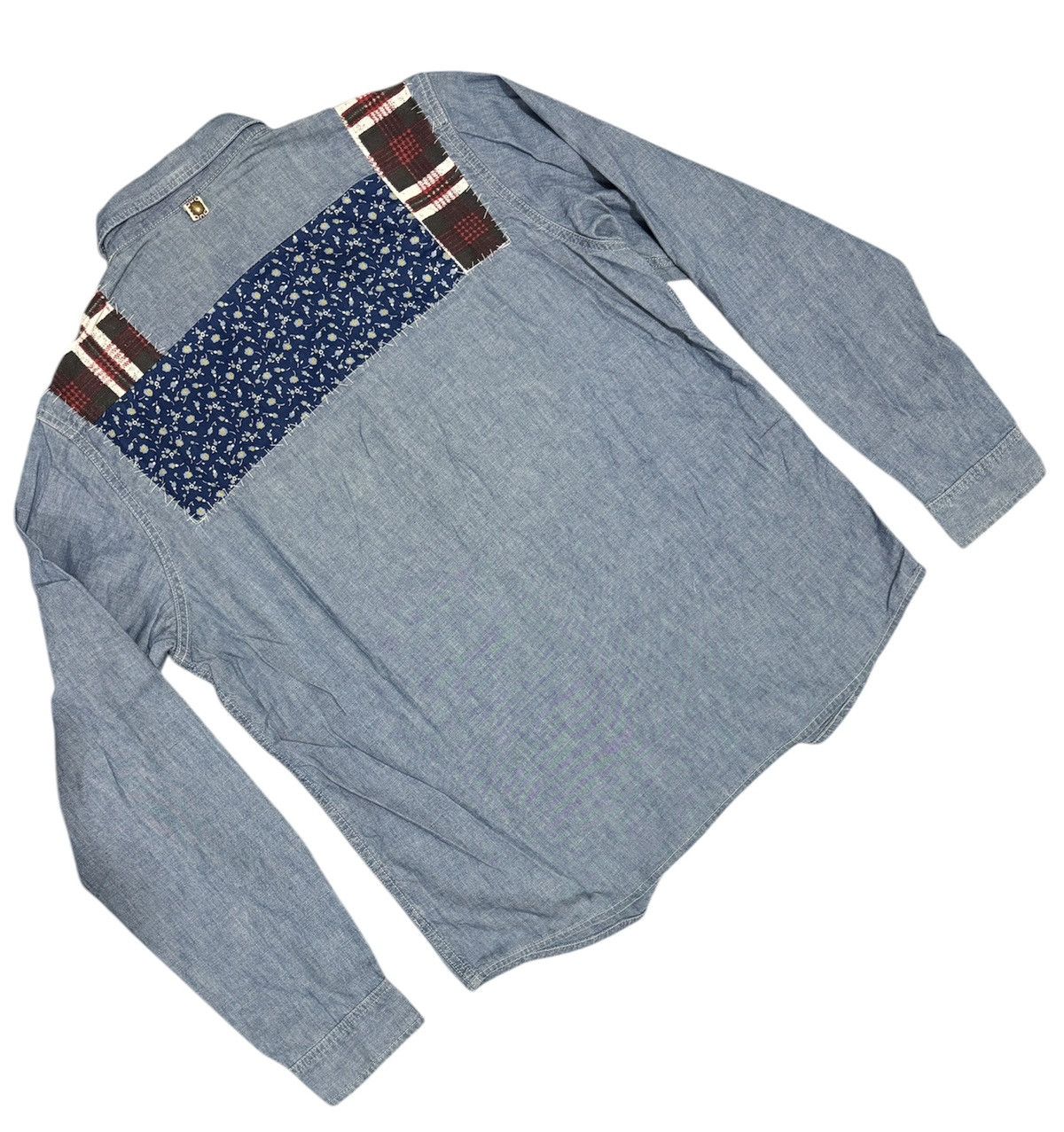Japanese Brand × Visvim Visvim Sashiko Chambray Shirt Size US XL / EU 56 / 4 - 2 Thumbnail