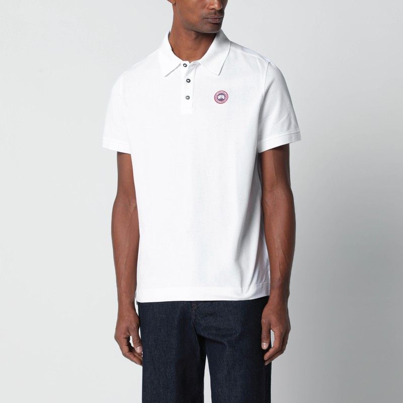 Canada Goose Canada Goose White Polo With Patch Logo Size US M / EU 48-50 / 2 - 1 Thumbnail