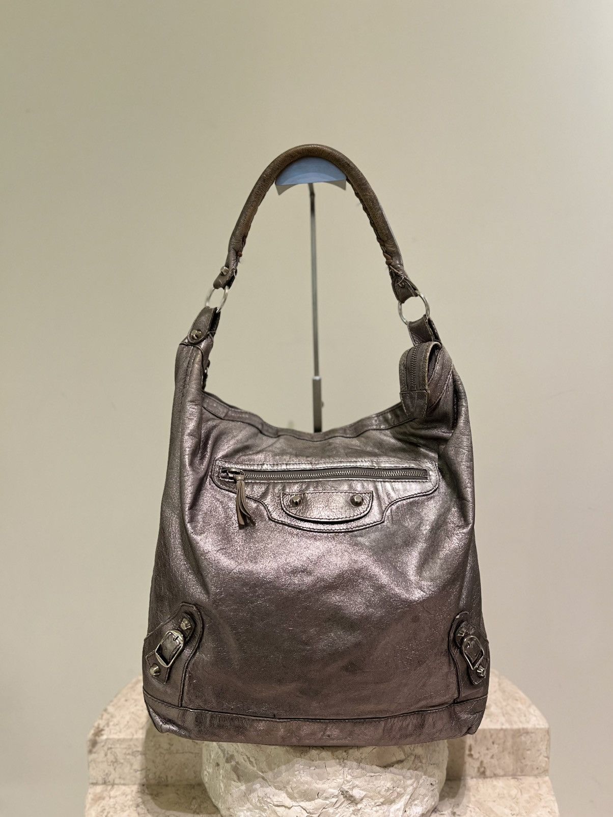 Balenciaga Balenciaga Day hobo silver Size ONE SIZE - 5 Thumbnail