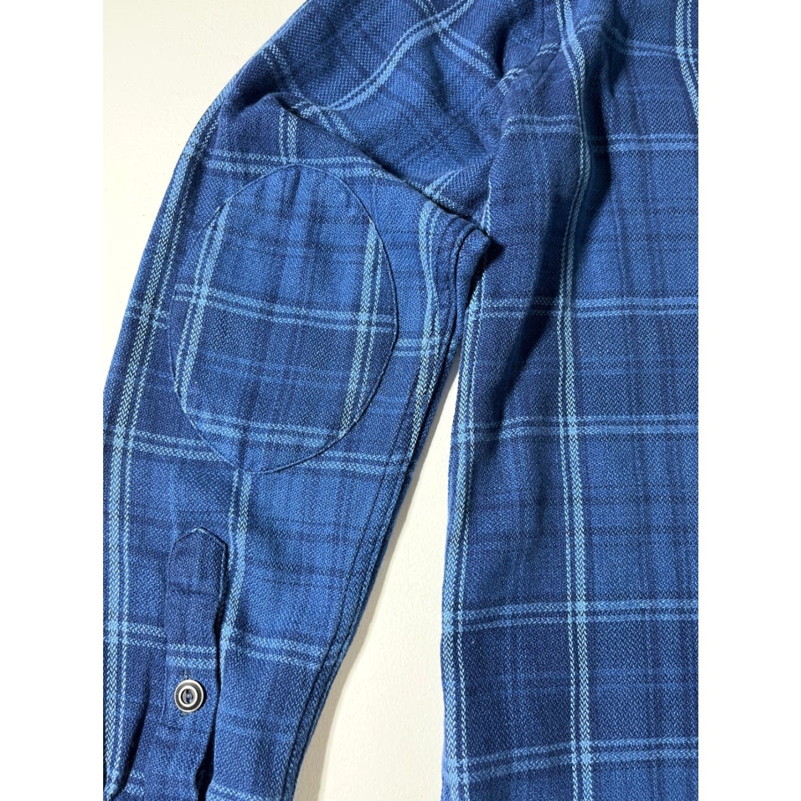 Polo Ralph Lauren Polo Ralph Lauren Men's Plaid Flannel Shirt - Button-Up, Long Sleeve, Elbow Patches, Size L, Blue, Classic Fit Size US L / EU 52-54 / 3 - 7 Thumbnail