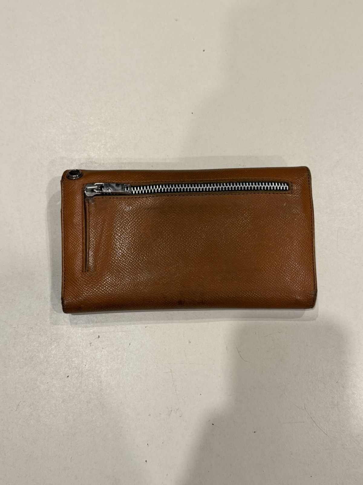 Chrome Hearts Chrome Hearts Wave Wallet Brown Leather Silver Cross Balls Size ONE SIZE - 2 Thumbnail