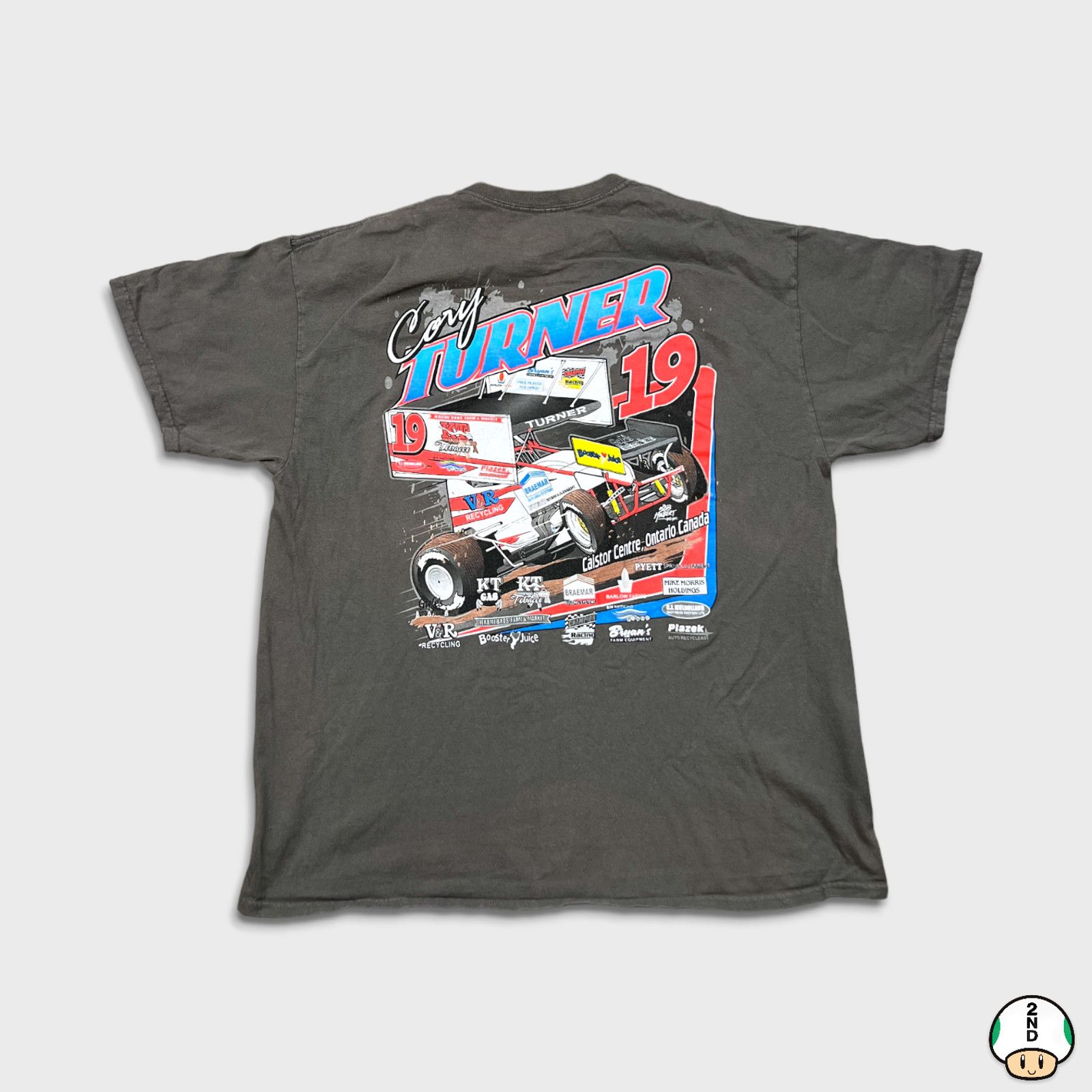 NASCAR × Vintage VTG Cory Turner T Shirt XL Double Sided NASCAR Racing Tee Size US XL / EU 56 / 4 - 1 Thumbnail