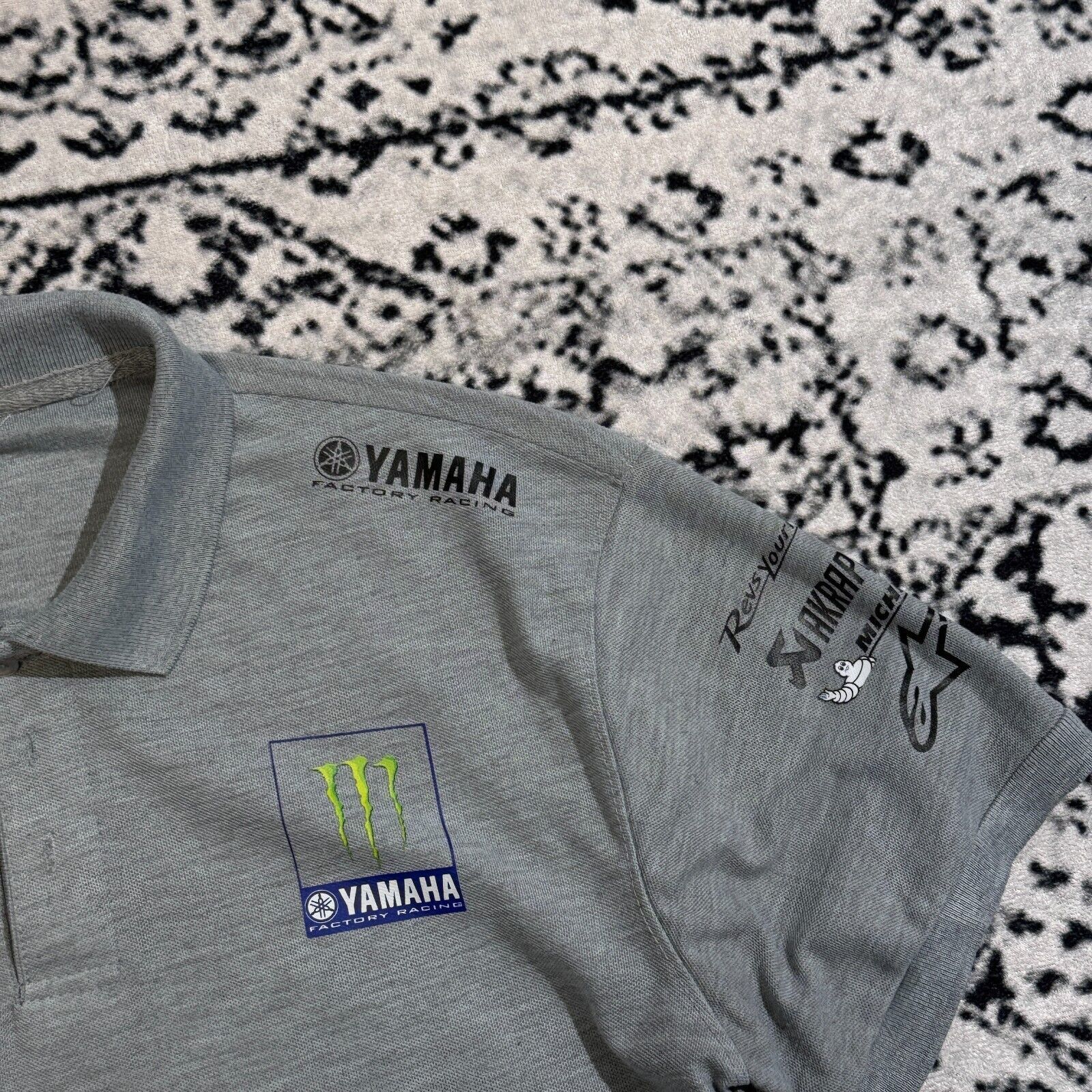 Vintage × Yamaha Vintage Gray Cotton Polo Shirt Size L Yamaha Oakley Sport Size US L / EU 52-54 / 3 - 5 Thumbnail