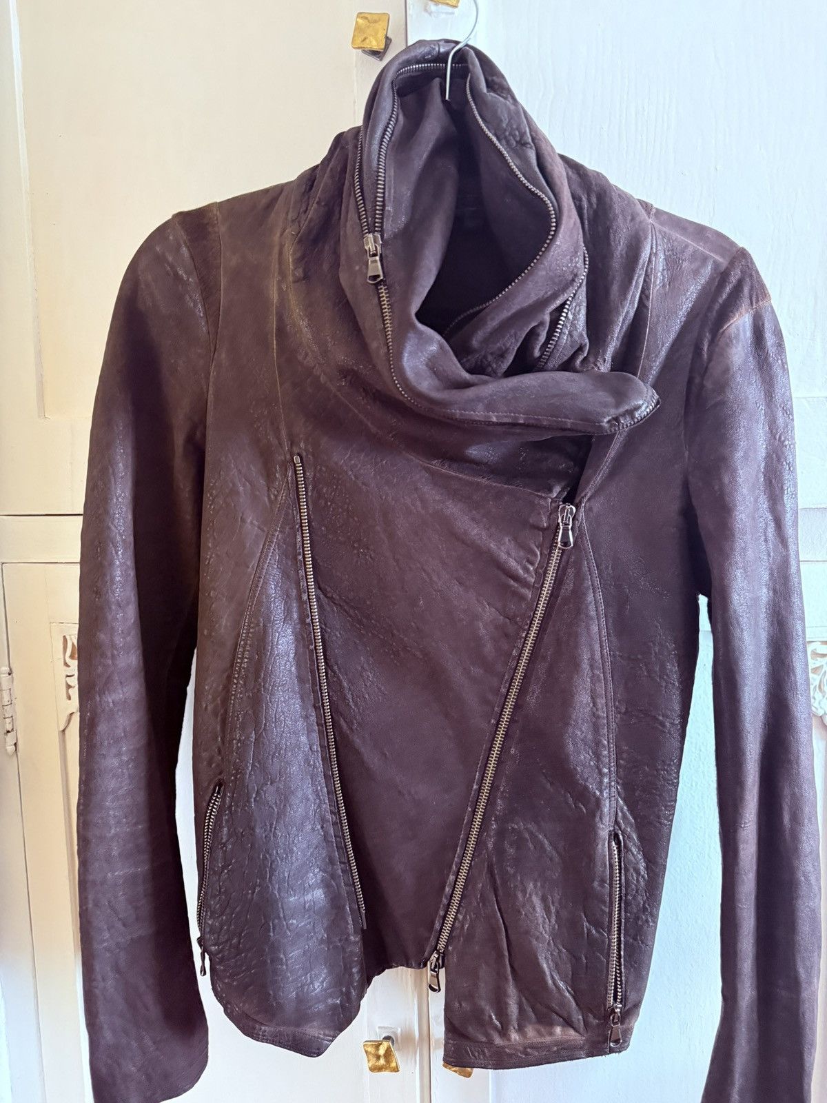 Donna Karan Leather short Jacket Size M / US 6-8 / IT 42-44 - 12 Thumbnail