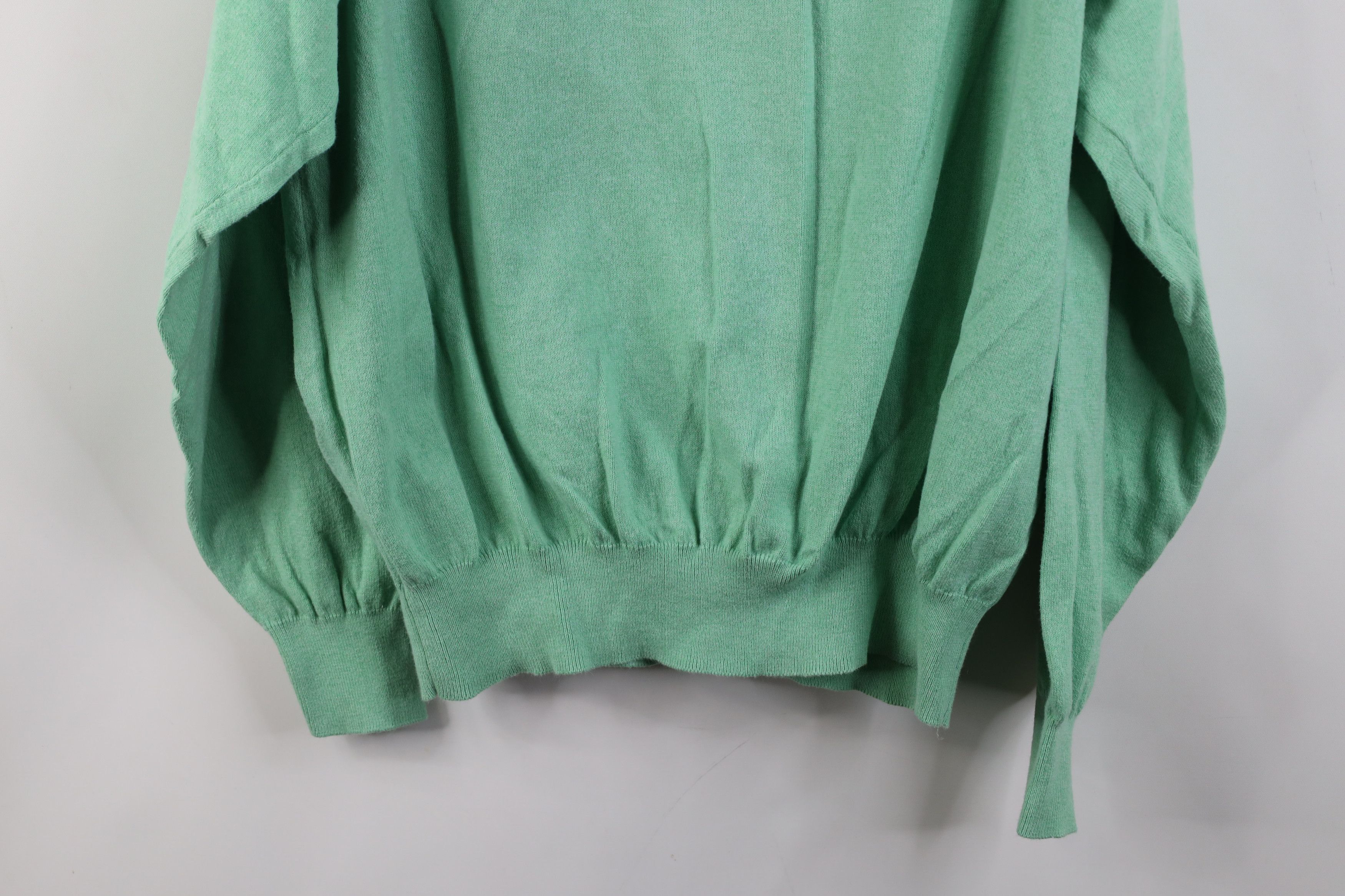 Peter Millar Peter Millar Blank Cotton Cashmere Knit V-Neck Sweater Green Size US XXL / EU 58 / 5 - 9 Thumbnail