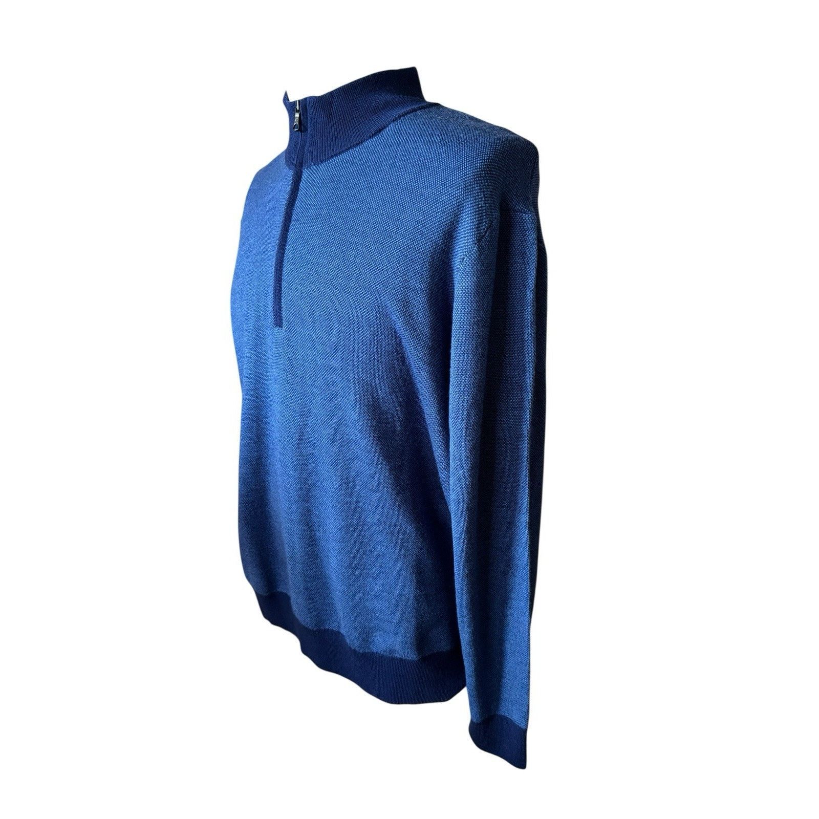 Brooks Brothers Brooks Brothers Sweater Blue Extra Fine Merino Wool Size US XXL / EU 58 / 5 - 2 Thumbnail
