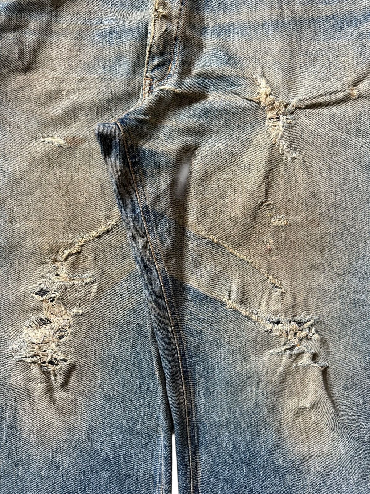 Fubu Vintage Japanese Brand Mud Wash Distress Baggy Jeans Size US 35 - 3 Thumbnail