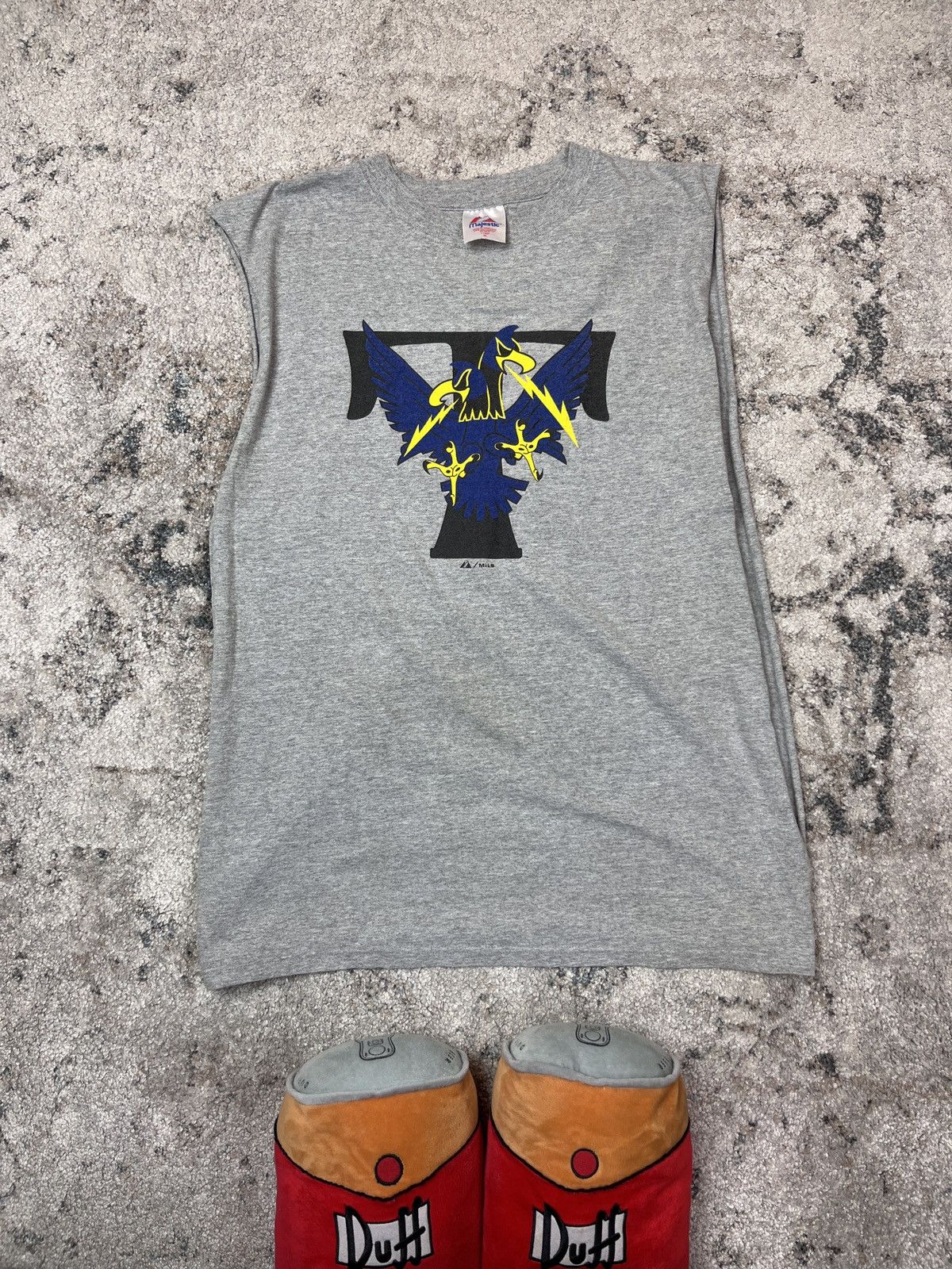 Majestic 1990s MAJESTIC VINTAGE TANK TOP CROPPED FROM T SHIRT - 817 Size US XL / EU 56 / 4 - 3 Thumbnail