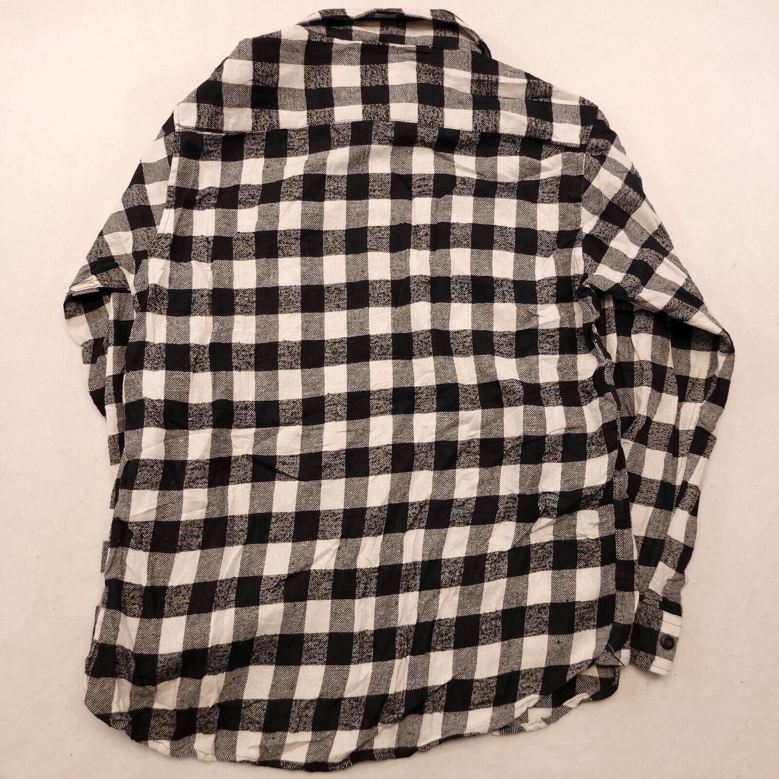Montage Montage Gingham Flannel Shirt Mens Size Large L Black White Size US L / EU 52-54 / 3 - 10 Thumbnail