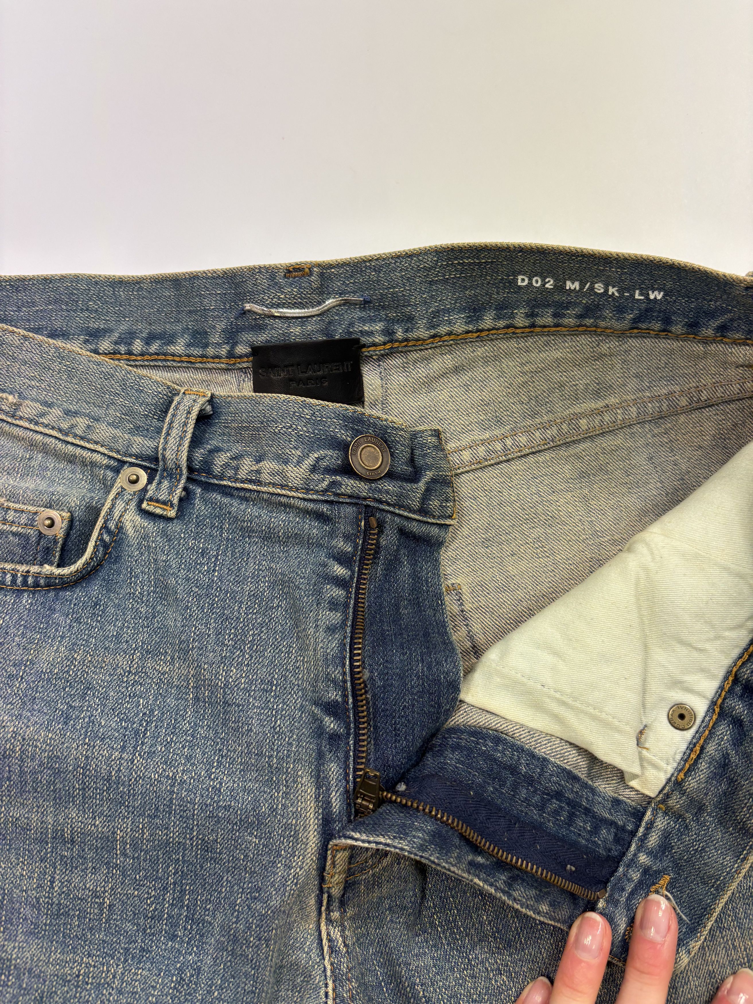 Saint Laurent Paris Saint Laurent Distressed Jeans Size US 32 / EU 48 - 2 Thumbnail