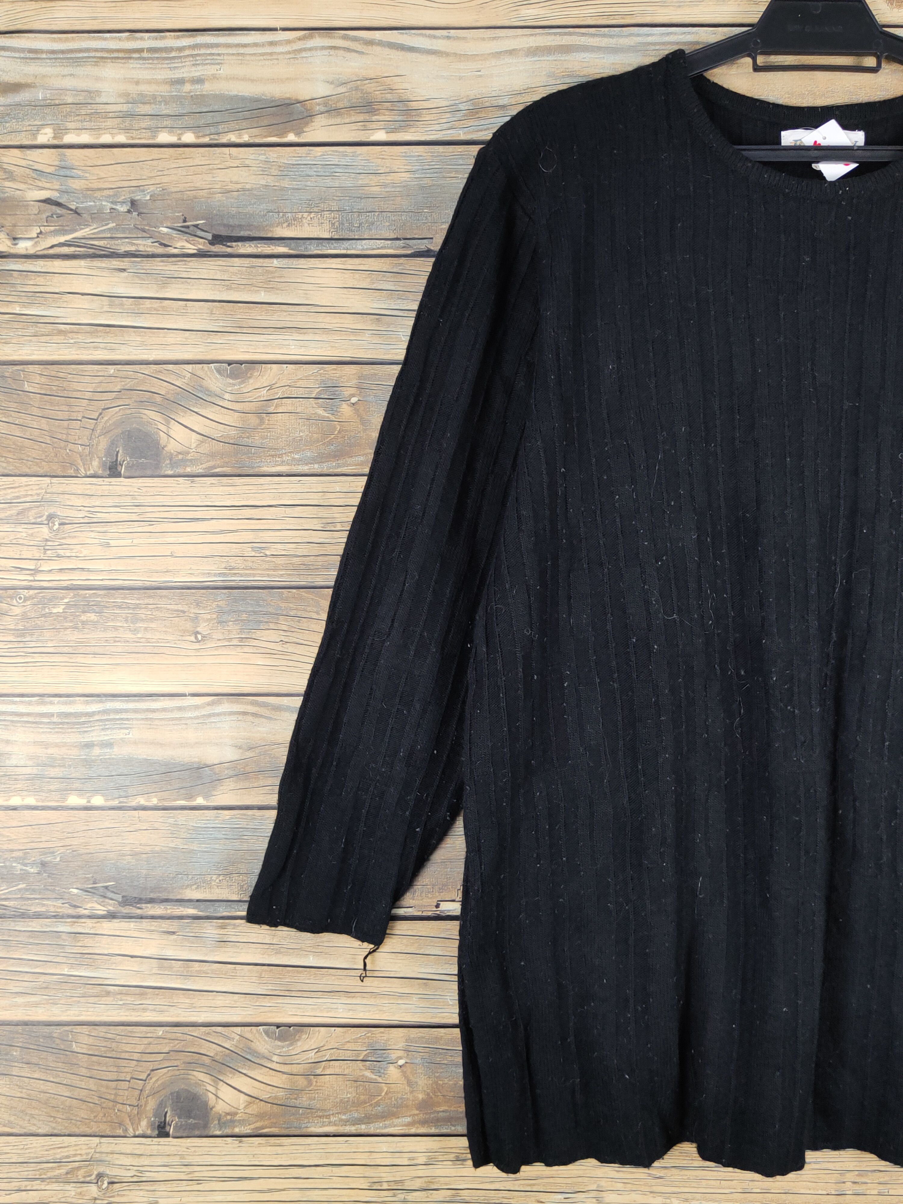 Homespun Knitwear Eden Black Knitwear Long Sleeve #W1338 Size M / US 6-8 / IT 42-44 - 3 Thumbnail
