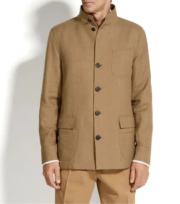Ermenegildo Zegna o1s1rm0225 R776C50A Jacket in Brown Size US XL / EU 56 / 4 - 4 Thumbnail